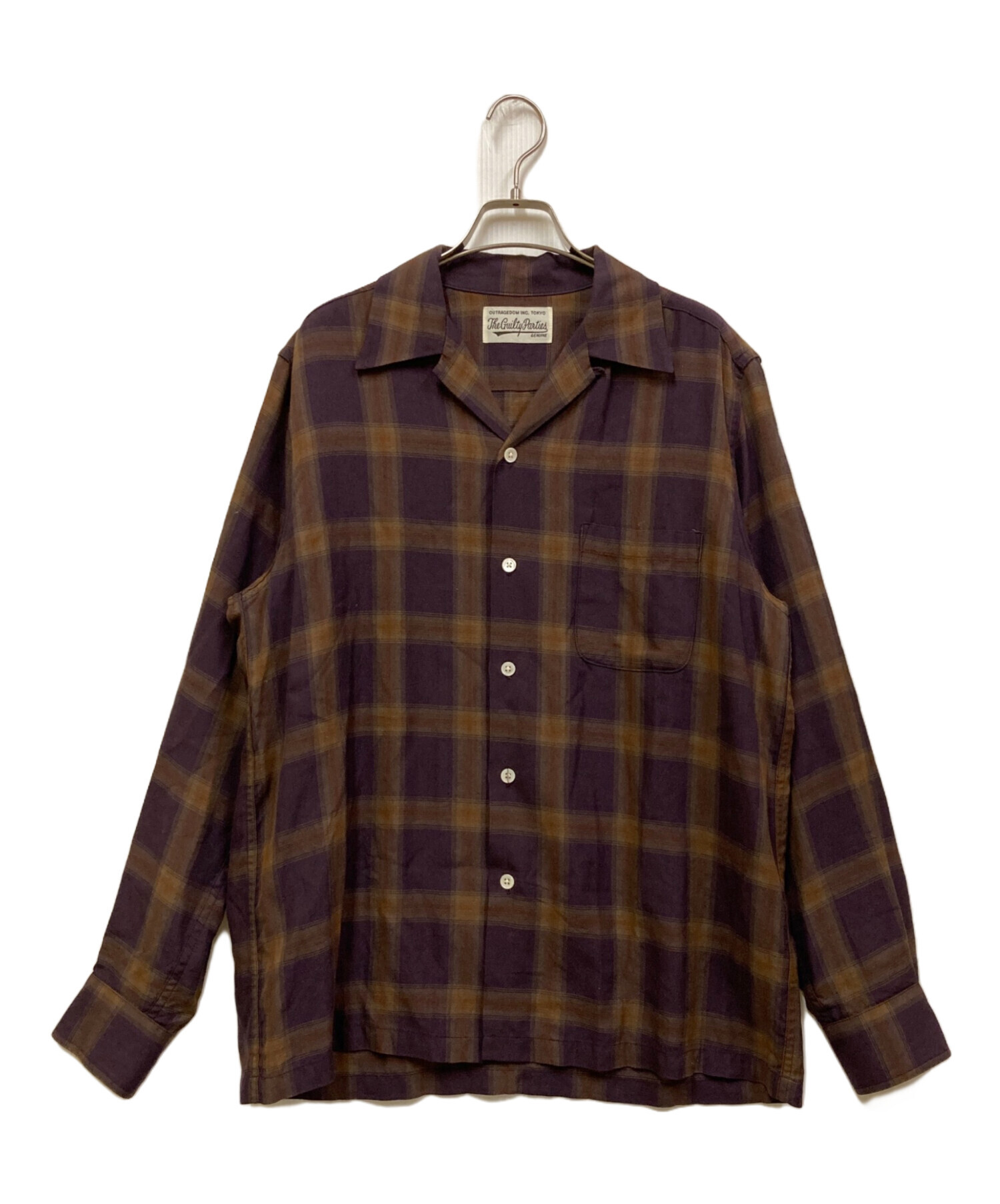 中古・古着通販】WACKO MARIA (ワコマリア) OMBRE CHECK OPEN COLLAR