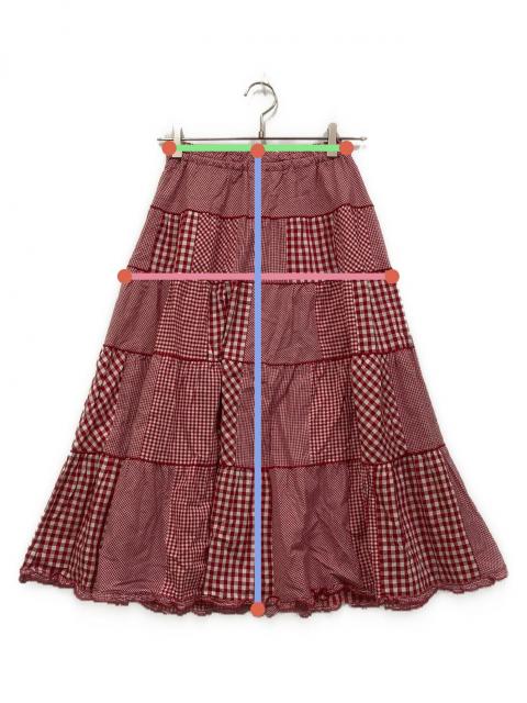 PINKHOUSE　タータンチェックティアードスカート　赤 タータンチェックティアードスカート レッド - クチュール デコール