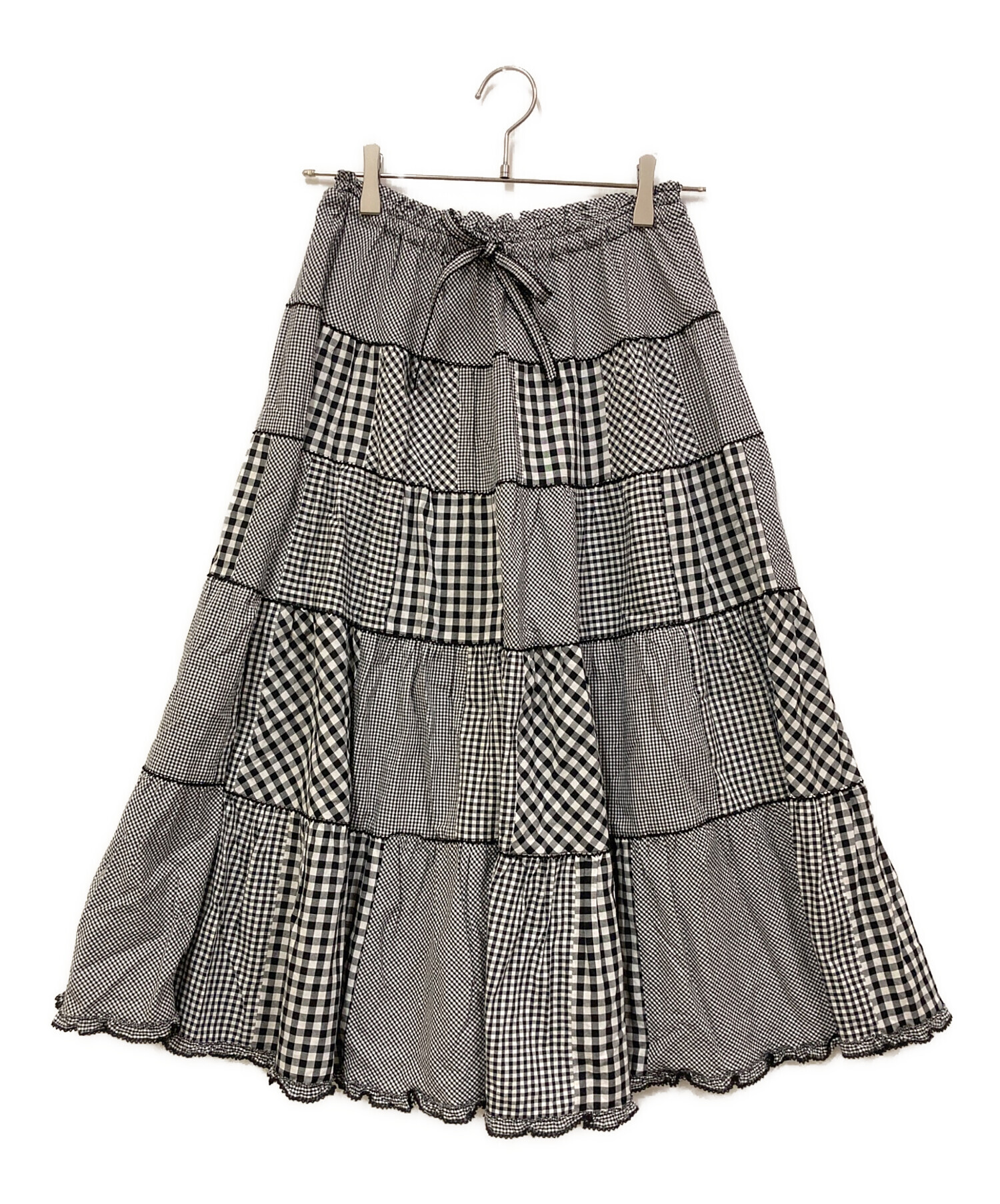 ピンクハウス　チェック柄ティアードスカート PINK HOUSE チェック柄ティアードスカート ピンクハウス PINKHOUSE