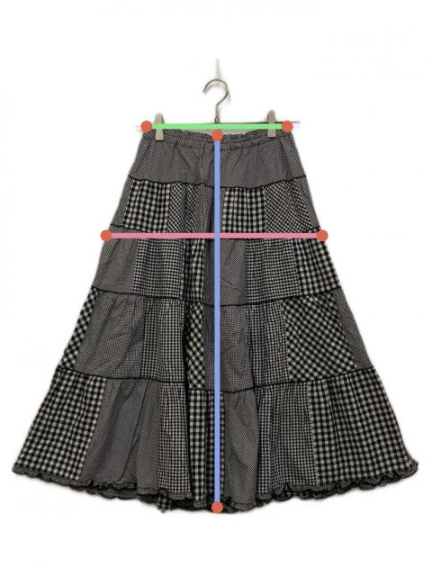 ピンクハウス スカート　チェック　ティアード 中古・古着通販】PINK HOUSE (ピンクハウス) パッチワークギンガム