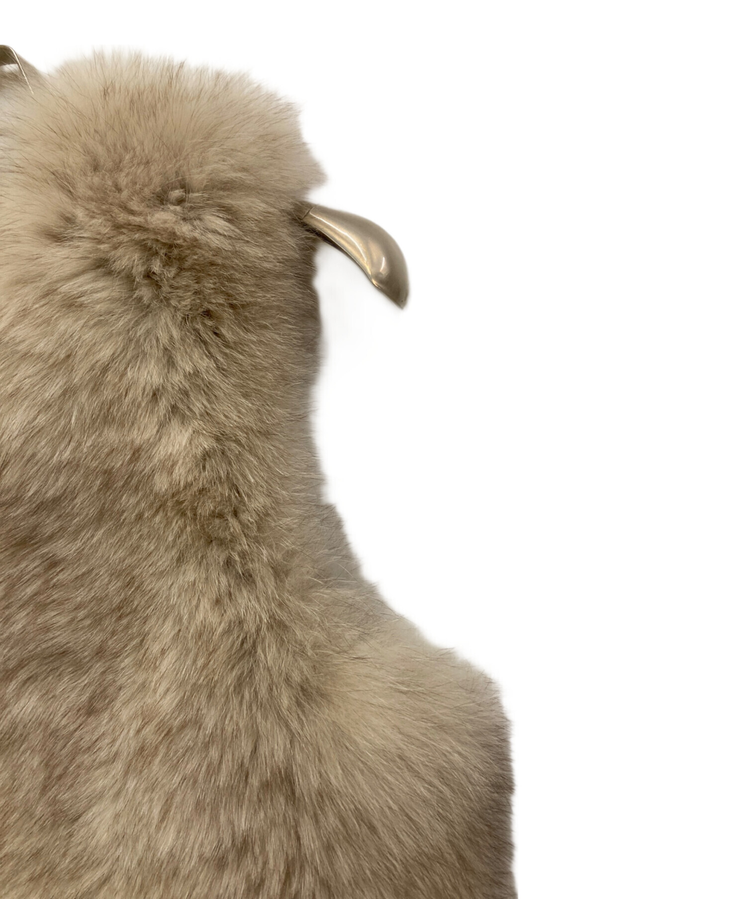 中古・古着通販】Sov. (ソブ) フォックスファーベスト ベージュ サイズ