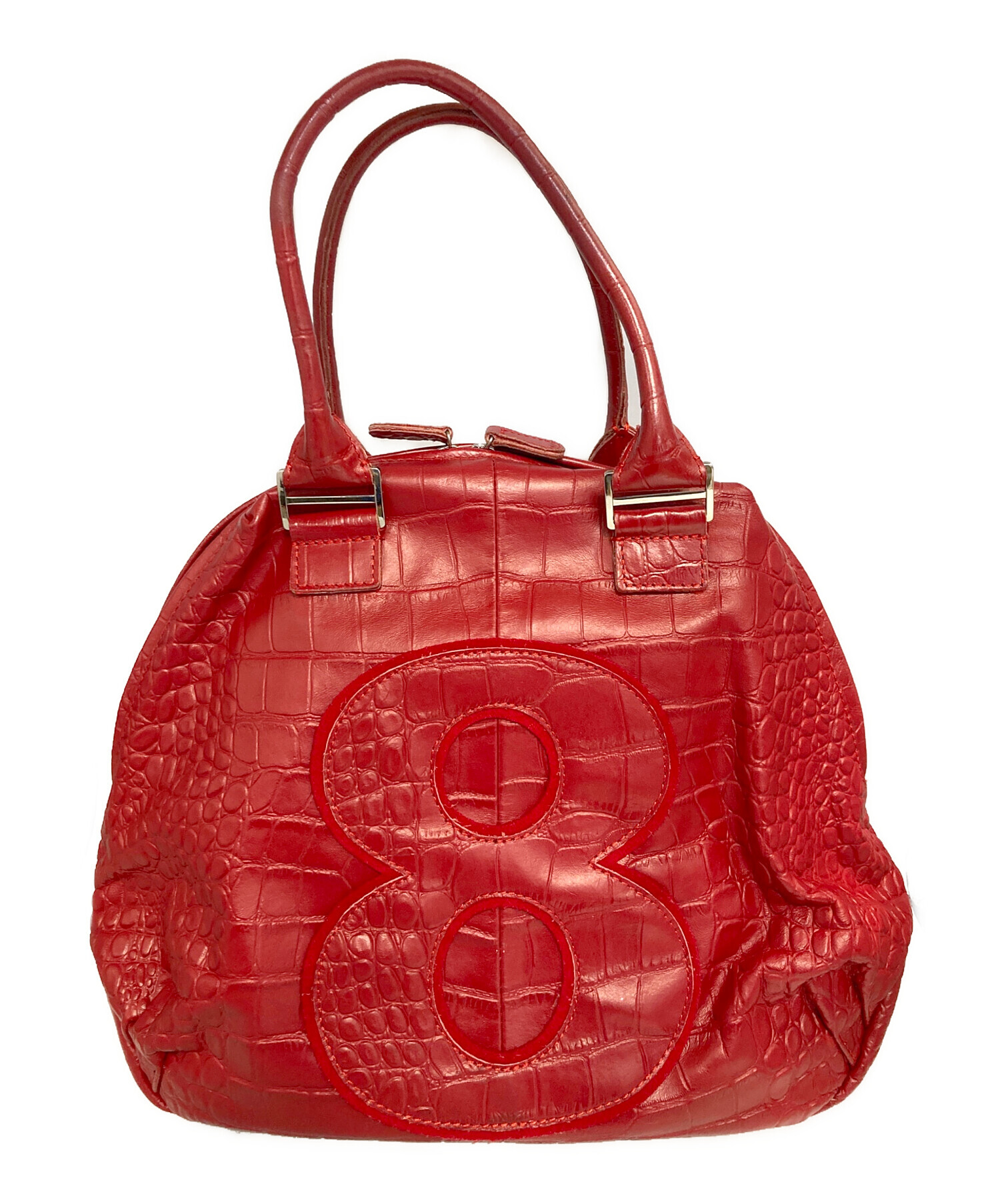 中古・古着通販】muta (ムータ) 型押し8バッグ レッド｜ブランド・古着