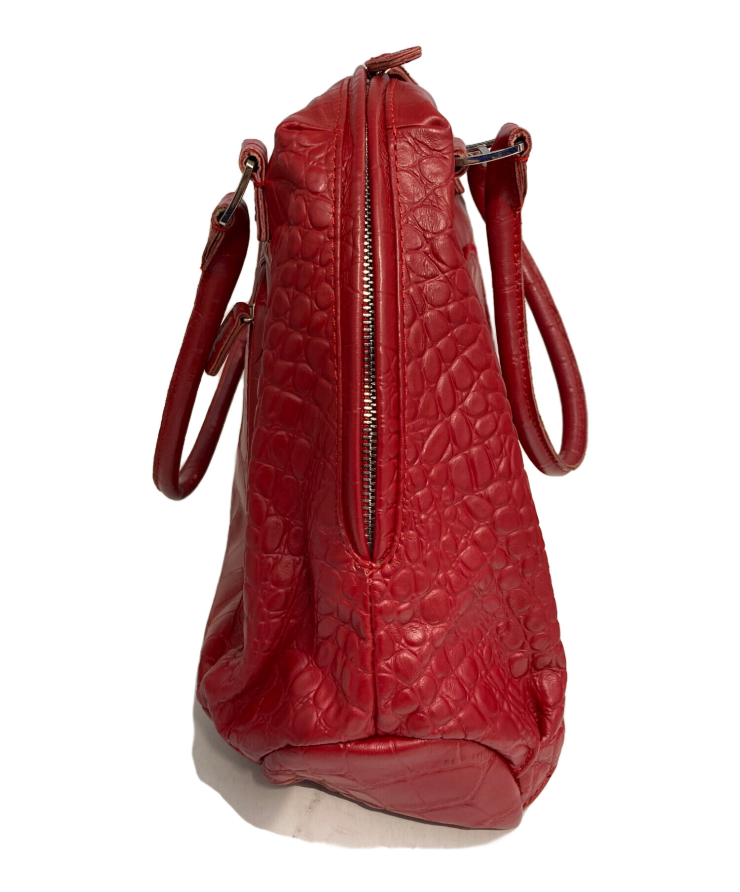 中古・古着通販】muta (ムータ) 型押し8バッグ レッド｜ブランド・古着