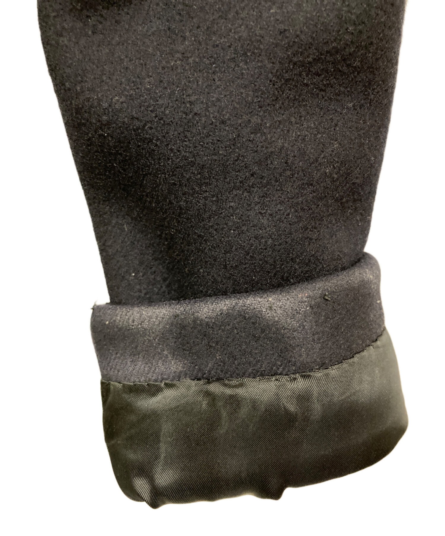 x*g様 【美品】 プラダ コート フーデット コットン モヘア ネイビー S 美品】 プラダ コート フーデット コットン モヘア ネイビー S