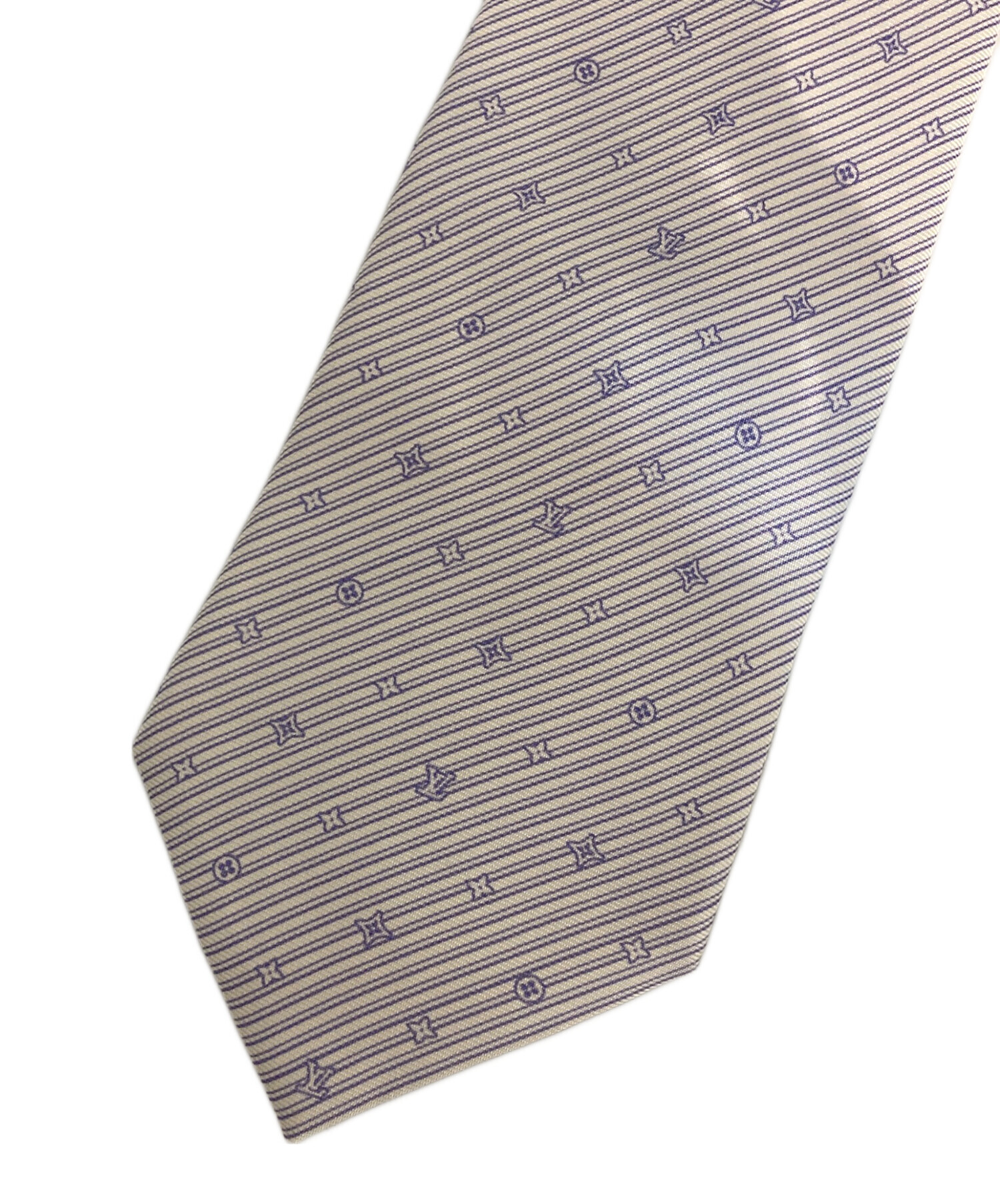 未使用保管品✨　ルイヴィトン LVロゴ　ストライプ　ネクタイ ラメ 未使用保管品✨ ルイヴィトン LVロゴ ストライプ ネクタイ ラメ 未使用