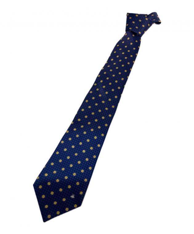 中古・古着通販】GUCCI (グッチ) 花柄ネクタイ ブルー×イエロー サイズ