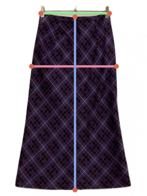 中古・古着通販】HERMES (エルメス) シルク混チェックタイトスカート