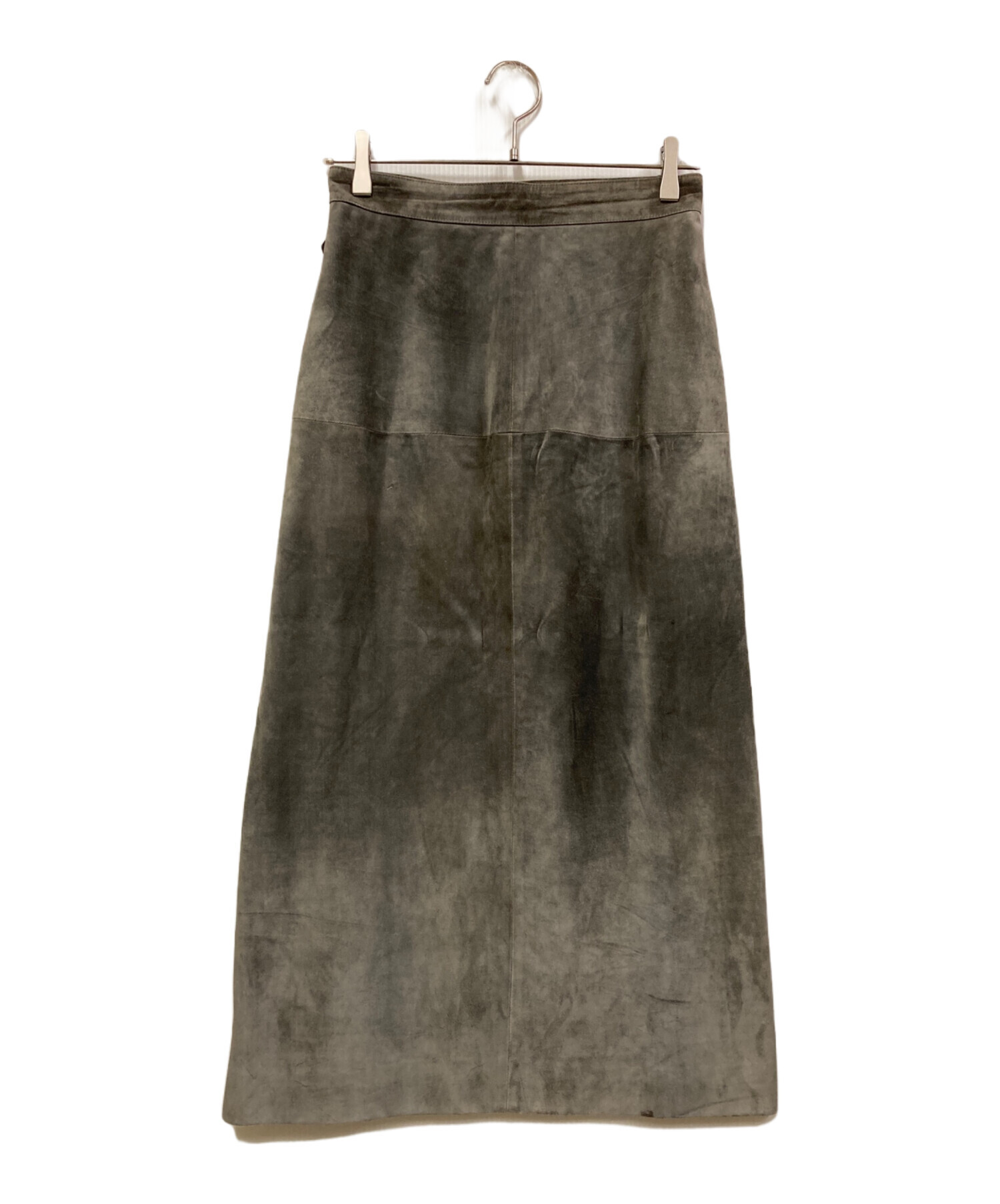 中古・古着通販】HERMES (エルメス) カーフスキンスウェードマキシ