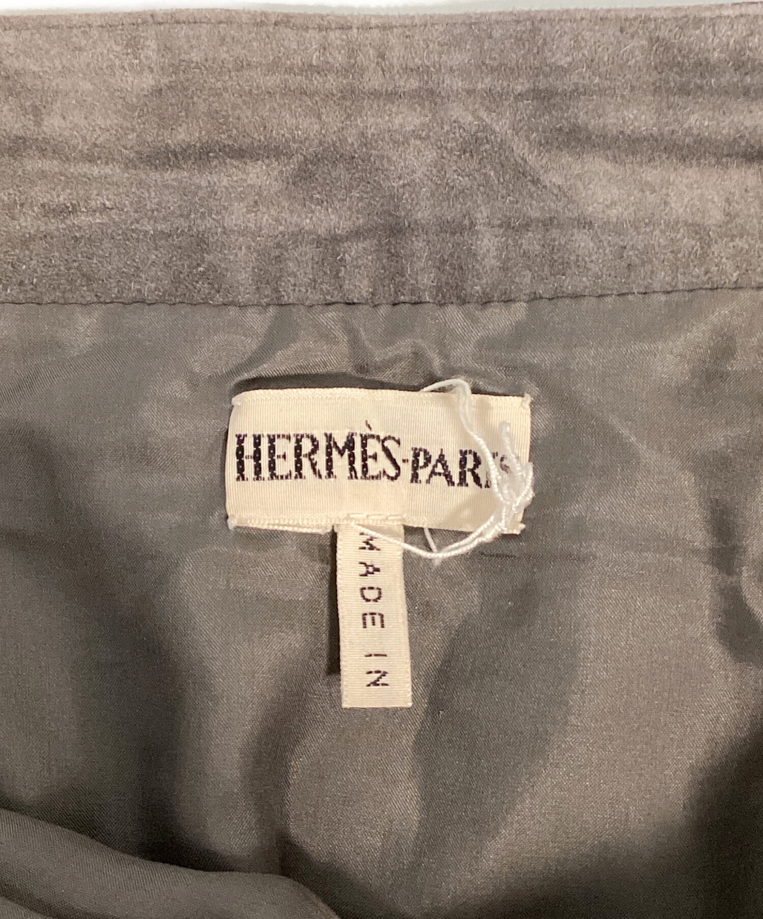 中古・古着通販】HERMES (エルメス) カーフスキンスウェードマキシ