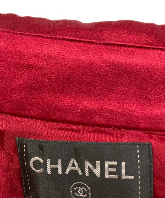 中古・古着通販】CHANEL (シャネル) ココマークボタンシルクギャザー