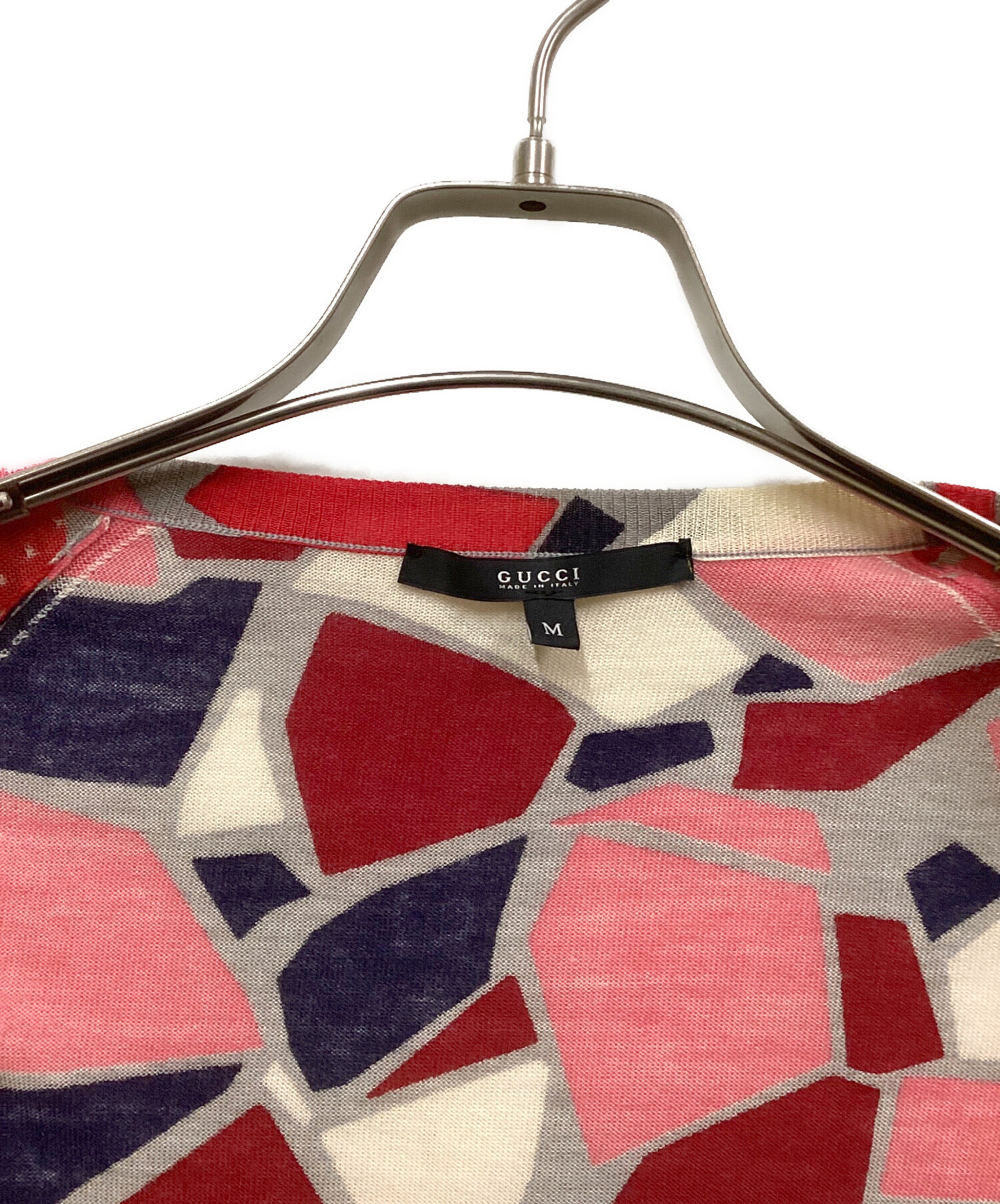 中古・古着通販】GUCCI (グッチ) 幾何学柄カシミヤ・シルク