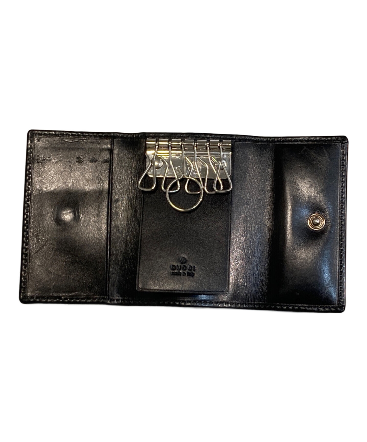 GUCCIキーケース　未使用 中古・古着通販】GUCCI (グッチ) 6連キーケース ブラック｜ブランド