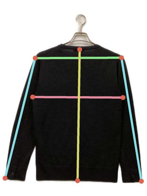 新品未使用タグ付き バーバリーブラックレーベル カーディガン ホースロゴ 黒 M 中古・古着通販】BURBERRY BLACK LABEL (バーバリーブラックレーベル