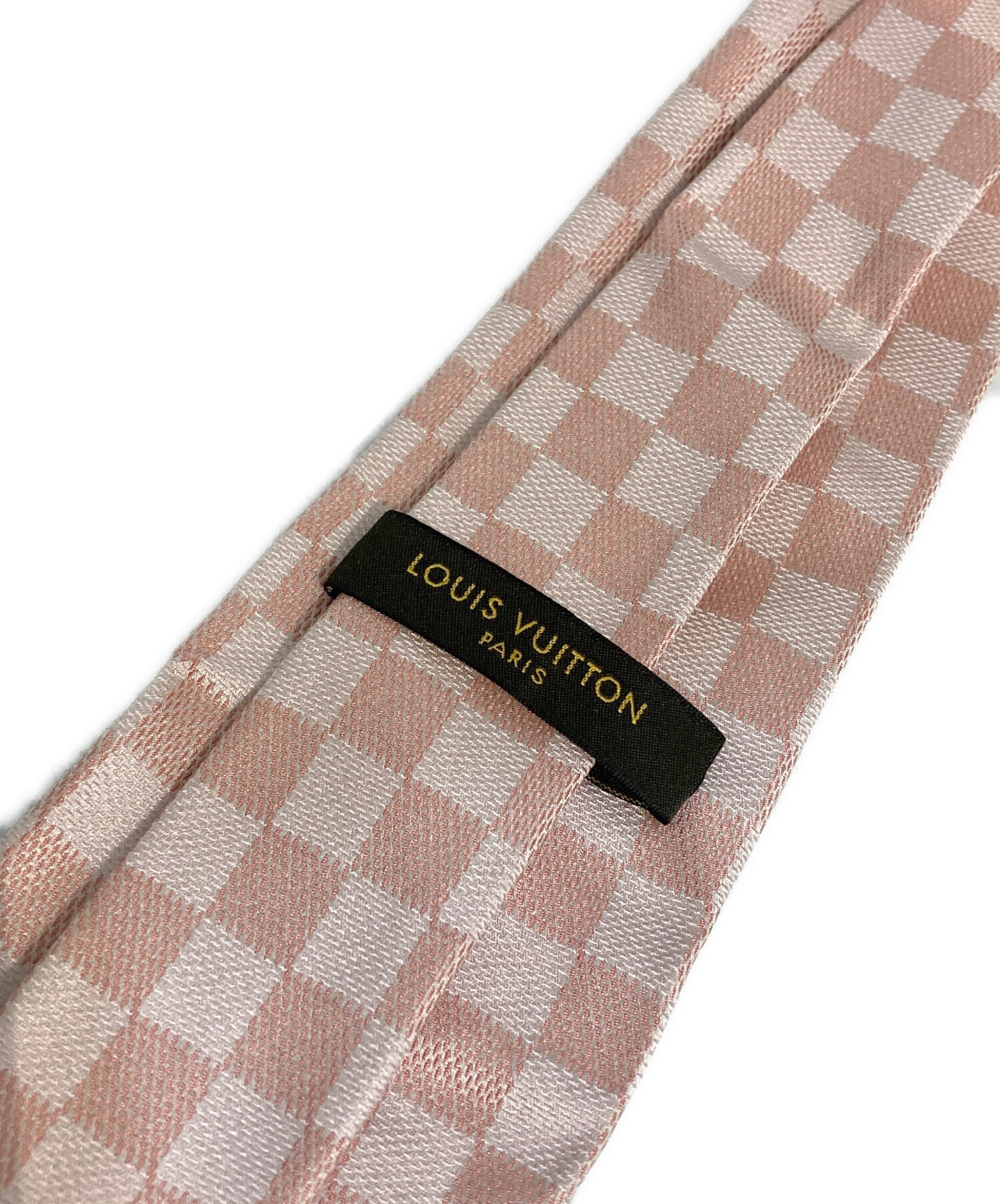 Louis Vuitton シルク　ネクタイ ベージュ 中古・古着通販】LOUIS VUITTON (ルイ ヴィトン) シルクネクタイ