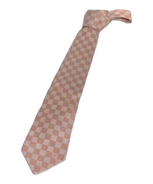 Louis Vuitton シルク　ネクタイ ベージュ 中古・古着通販】LOUIS VUITTON (ルイ ヴィトン) シルクネクタイ
