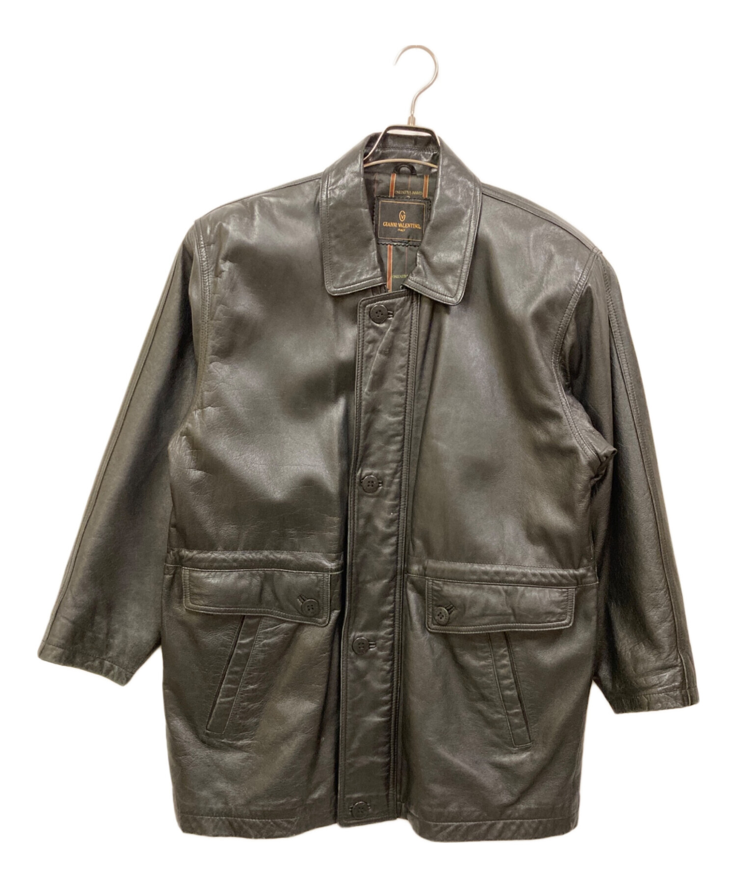 古着 中古・古着通販】GIANNI VALENTINO (ジャンニバレンチノ) レザーカー