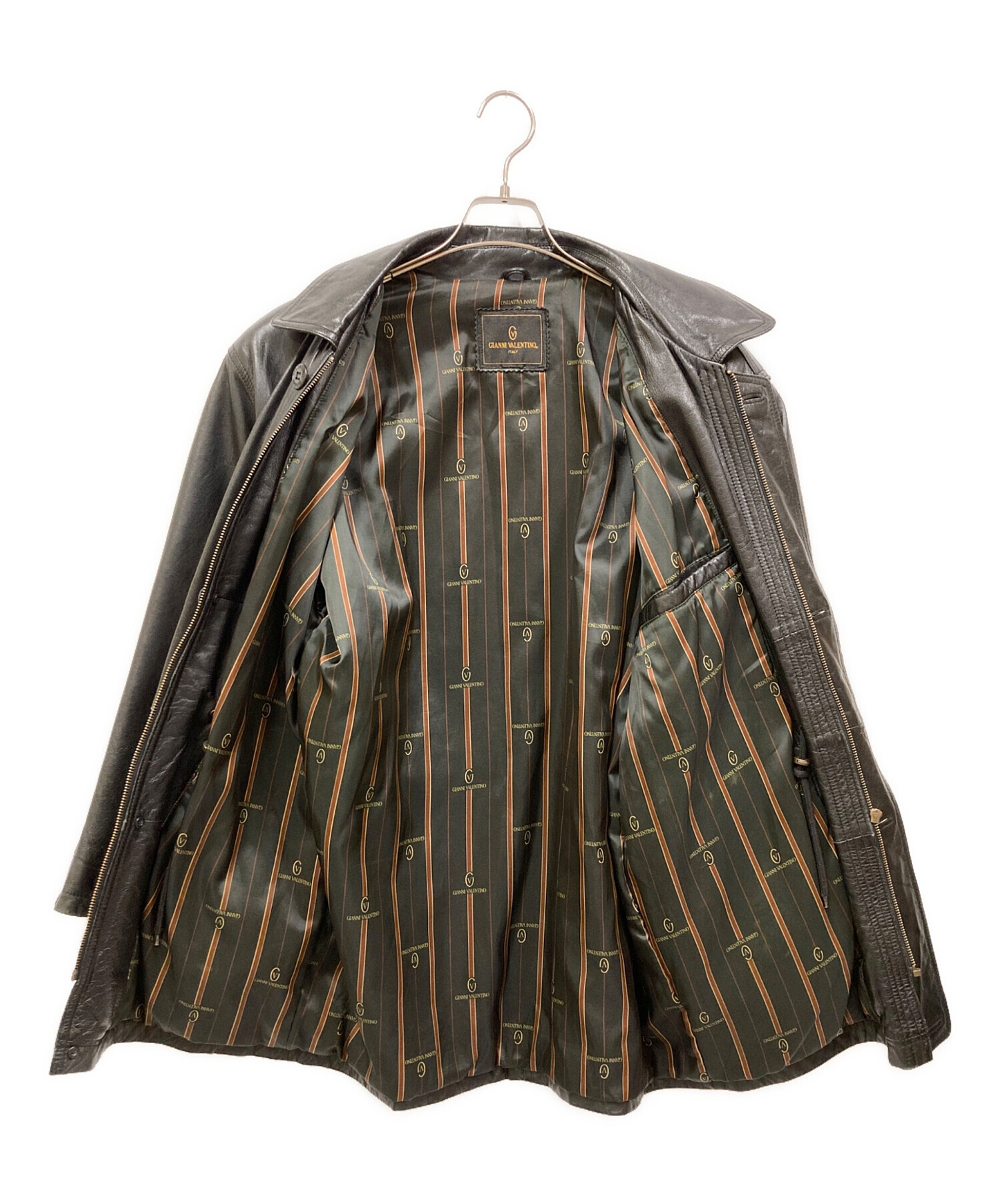 古着 中古・古着通販】GIANNI VALENTINO (ジャンニバレンチノ) レザーカー