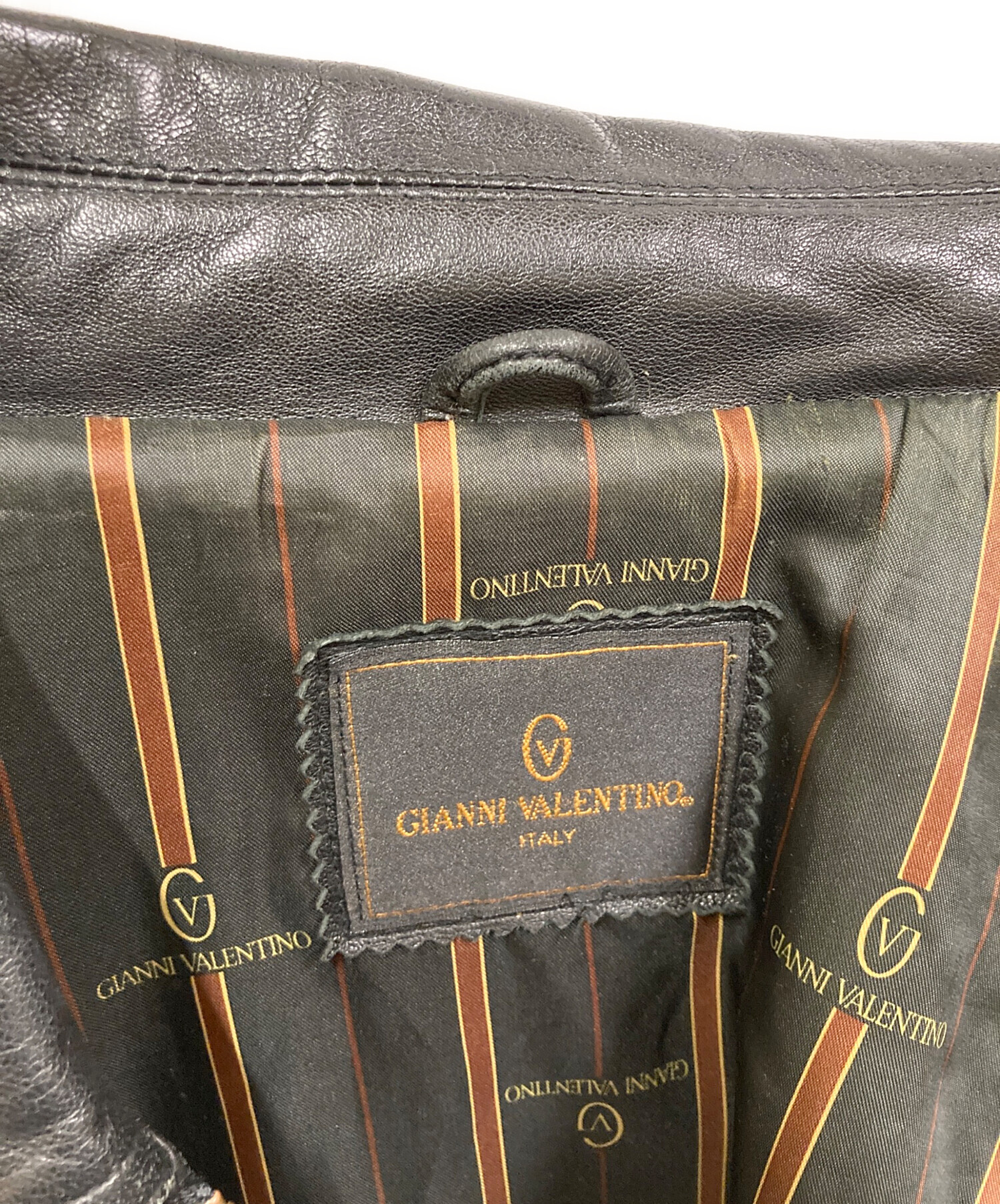 中古・古着通販】GIANNI VALENTINO (ジャンニバレンチノ) レザーカー 