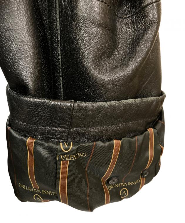 GIANNI VALENTINO ラムレザー カーコート 黒 L 羊革 ミドル丈 2026年最新GIANNI GIANNI VALENTINO ラムレザー カーコート 黒 L 羊革