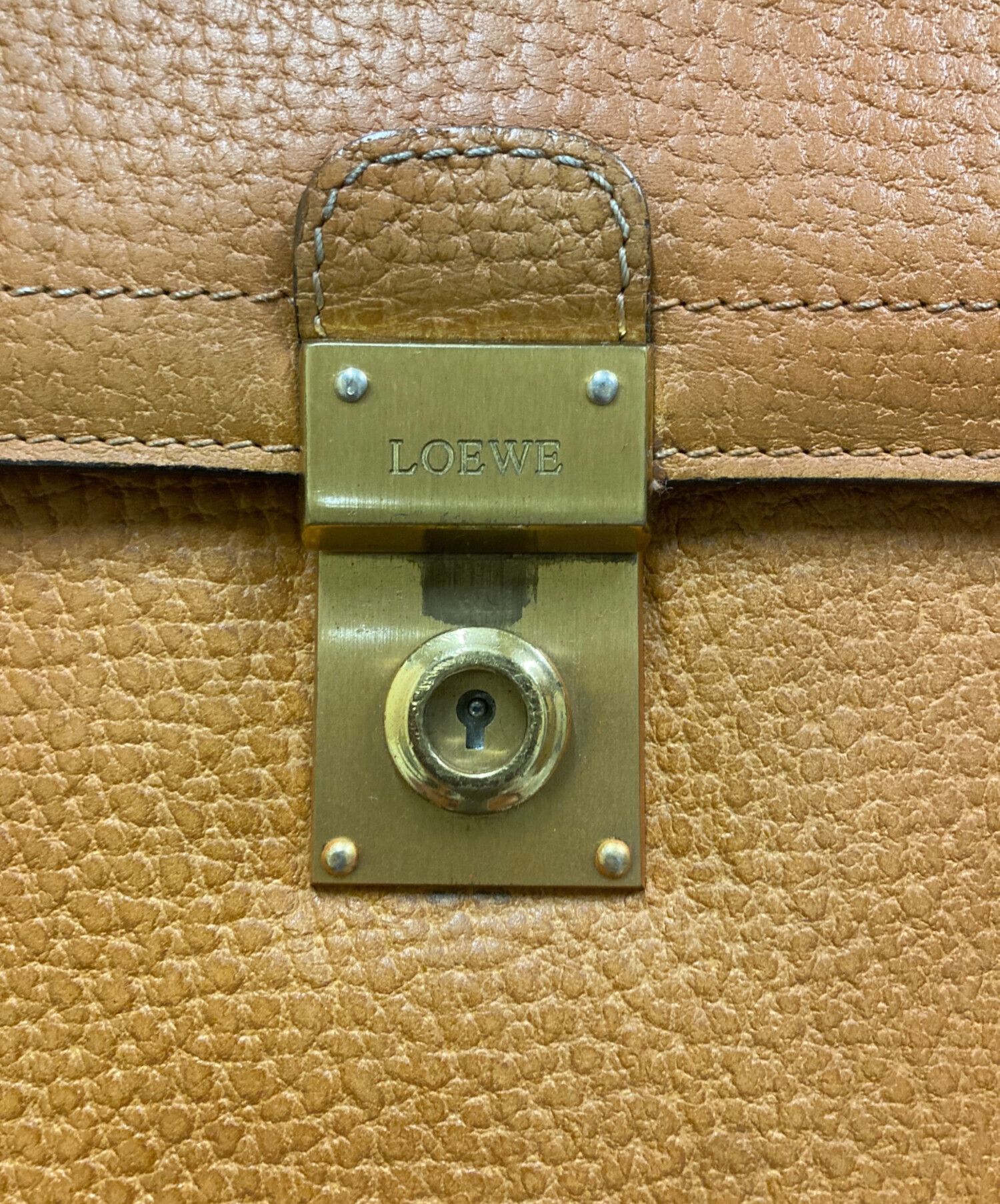 中古・古着通販】LOEWE (ロエベ) アナグラム柄レザーブリーフケース
