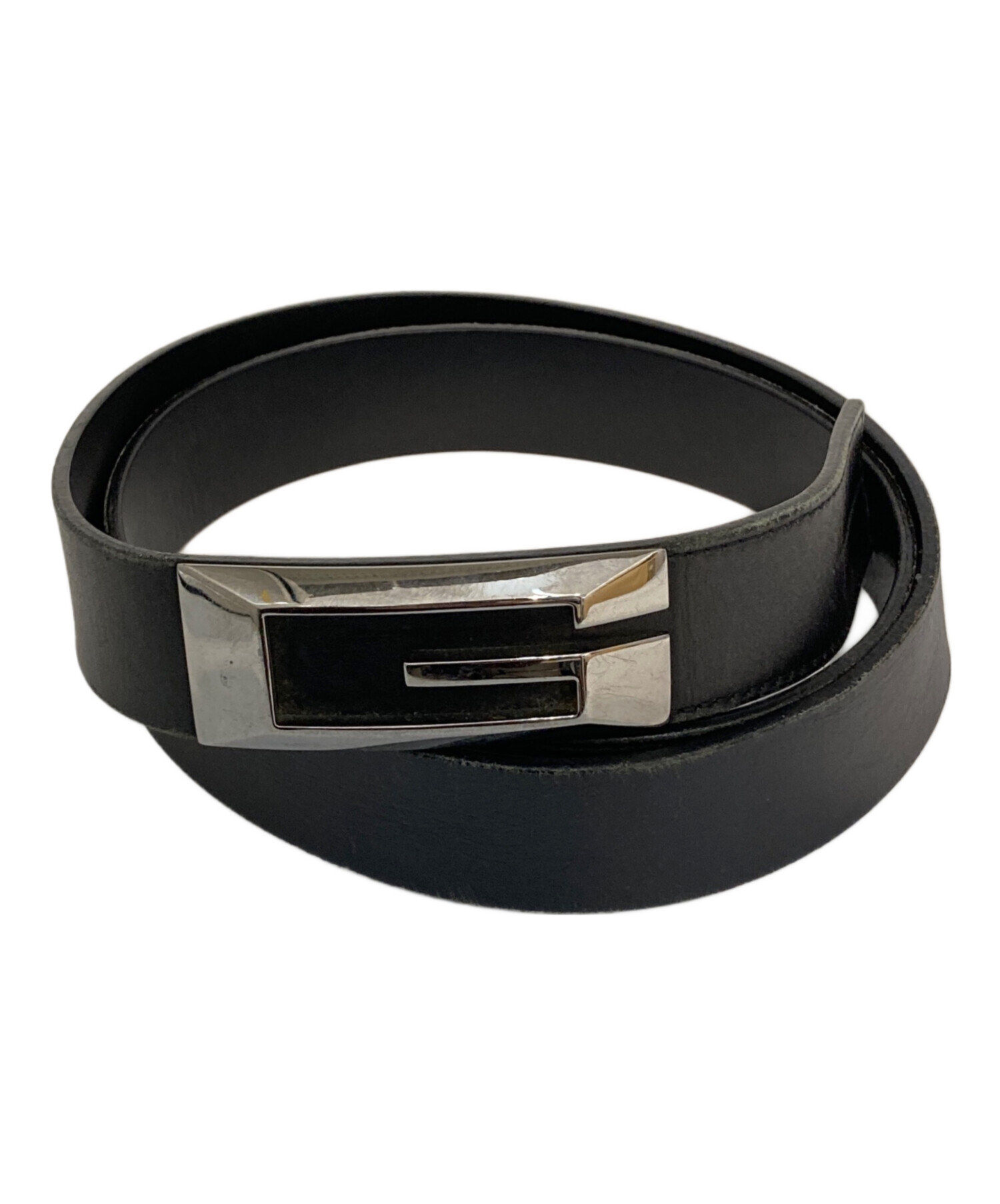 中古・古着通販】GUCCI (グッチ) ベルト ブラック サイズ:SIZE 80/32