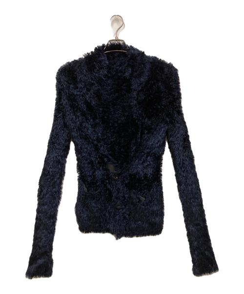 【美品❣️】SACAI バックレースカーディガン ネイビー 中古・古着通販】sacai (サカイ) ボアーカーディガン ネイビー サイズ