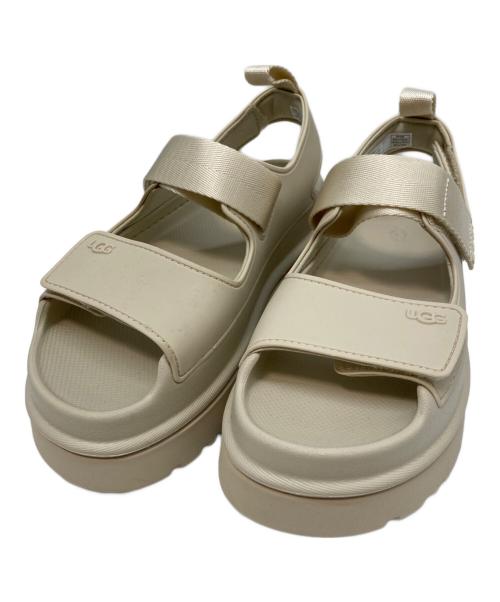 UGG ベージュ サンダル ベルクロ 中古・古着通販】UGG (アグ) ゴールデングロウ サンダル ベージュ