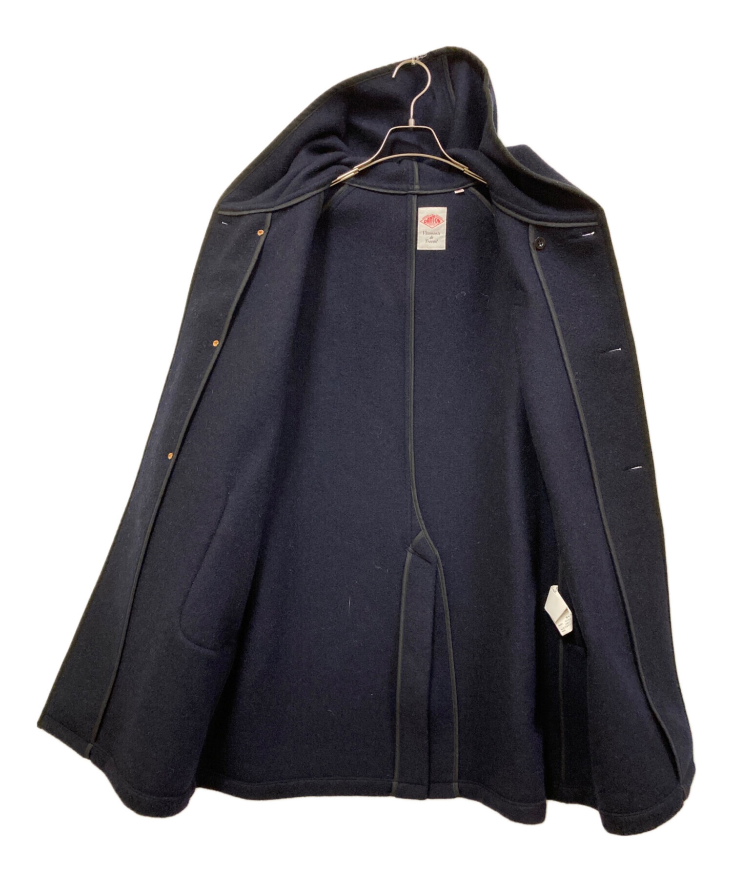 DANTOダントン　ウールモッサコート　ネイビー ウールコート 42サイズ XL DANTON ウールモッサコート 42(XL) 美品】希少42サイズ ダントン