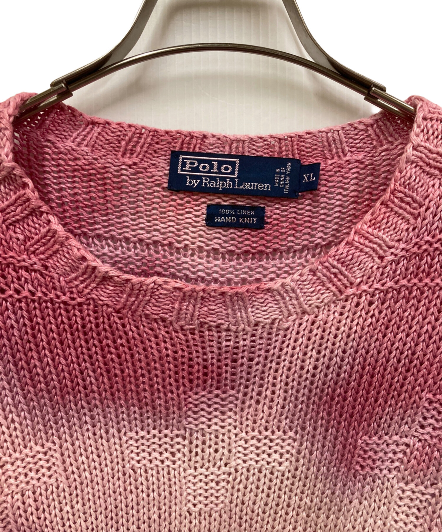 トップス Ralph Lauren Hand Knit Wool Sweater 90s 90s Ralph Lauren WOOL HAND KNIT Size L | KORDS