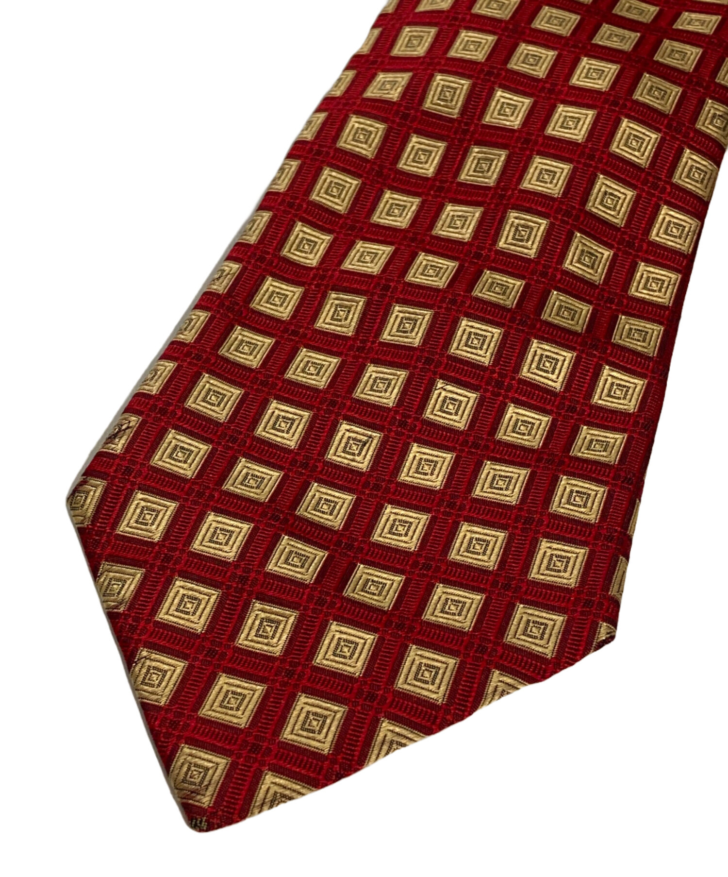 中古・古着通販】HERMES (エルメス) 総柄シルクネクタイ レッド