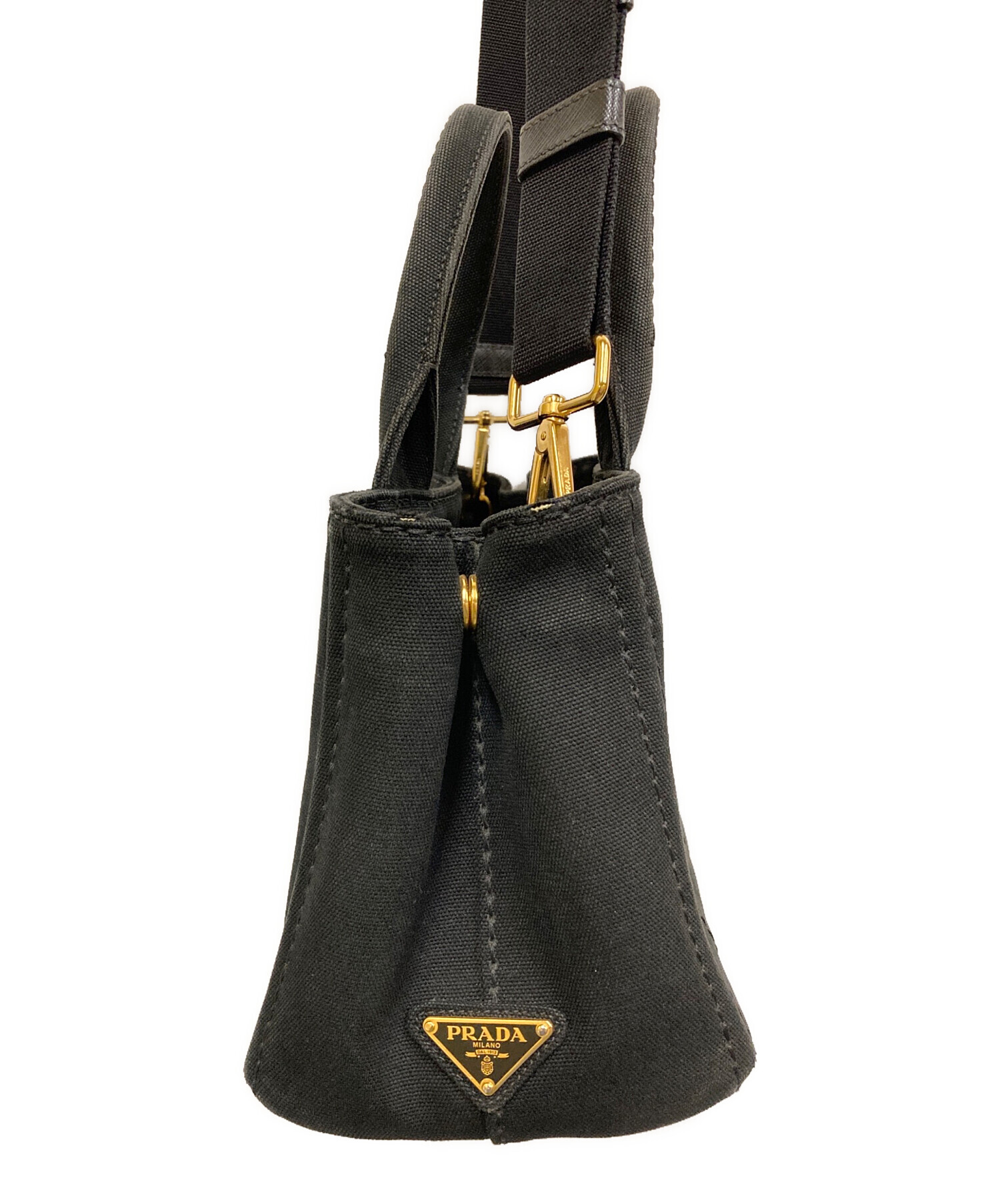 中古・古着通販】PRADA (プラダ) CANAPA 2WAYトートバッグ/カナパ