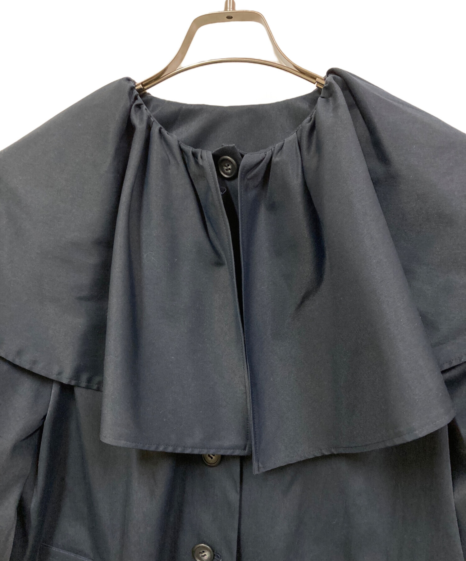 中古・古着通販】ELLA (エラ) トレンチケープコート ネイビー サイズ:F