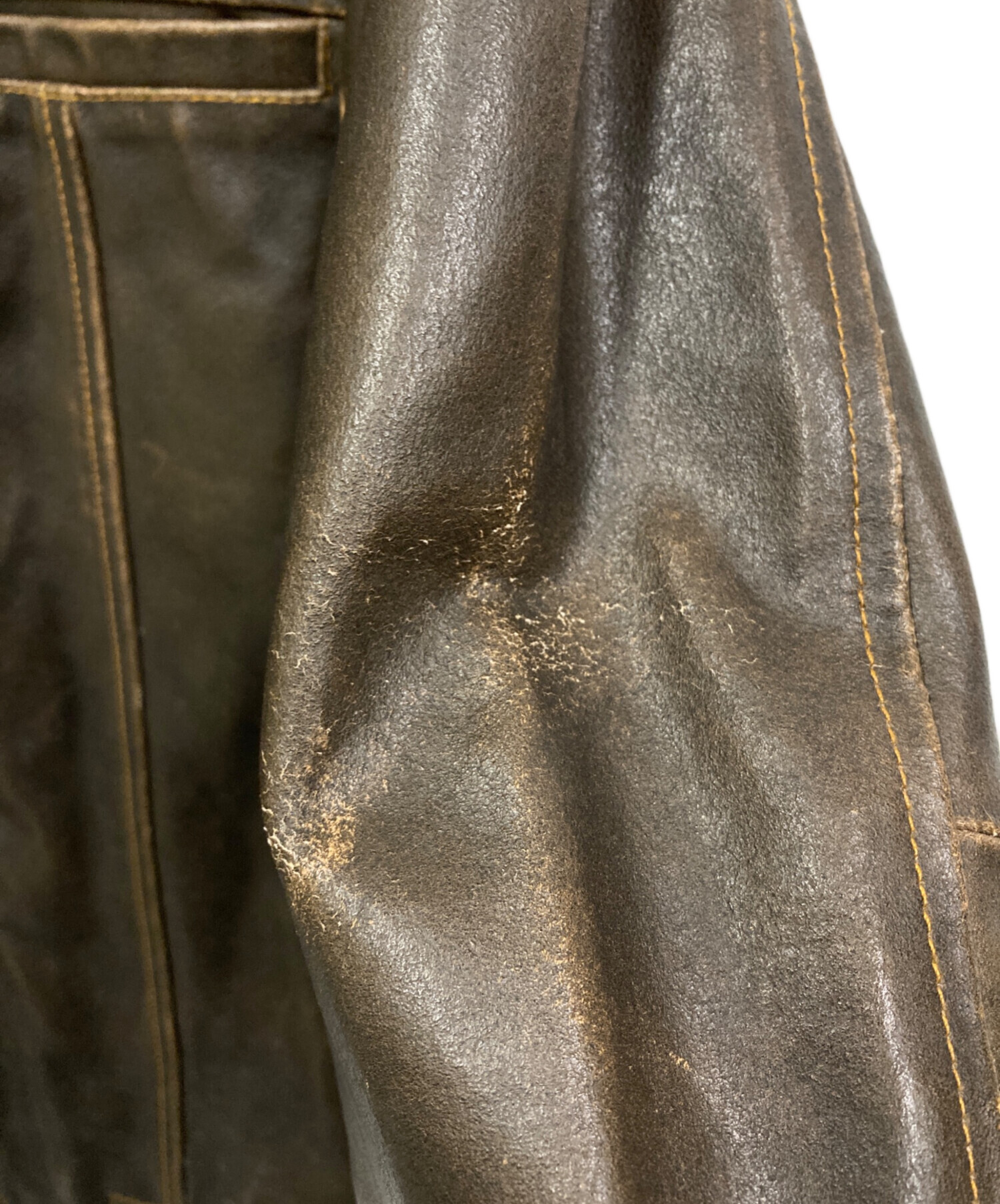 中古・古着通販】GAP (ギャップ) 00sカウレザージップブルゾン