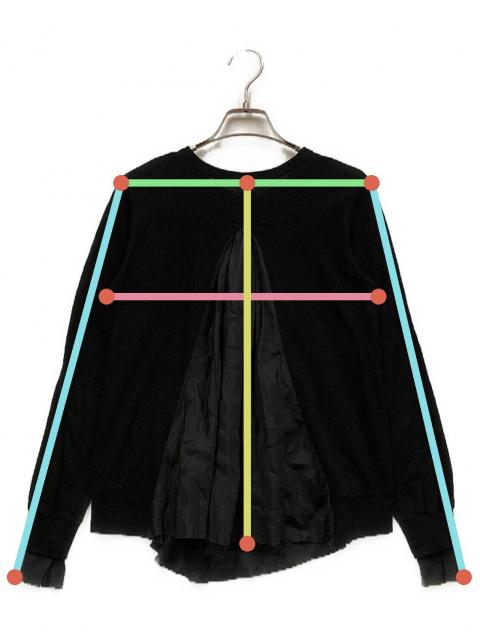 【希少】sacai luck 切替カーディガン 異素材ドッキング ウール 春 sacai luck - sacai luck / サカイラック | カットワークレース