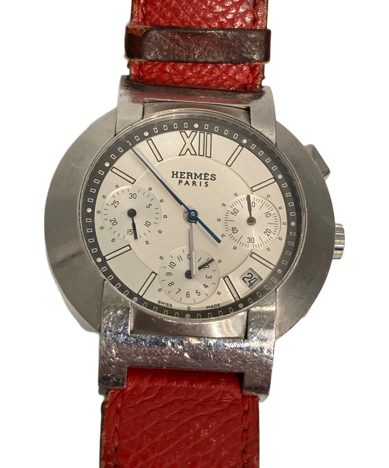 中古・古着通販】HERMES (エルメス) ノマード クロノグラフ シルバー