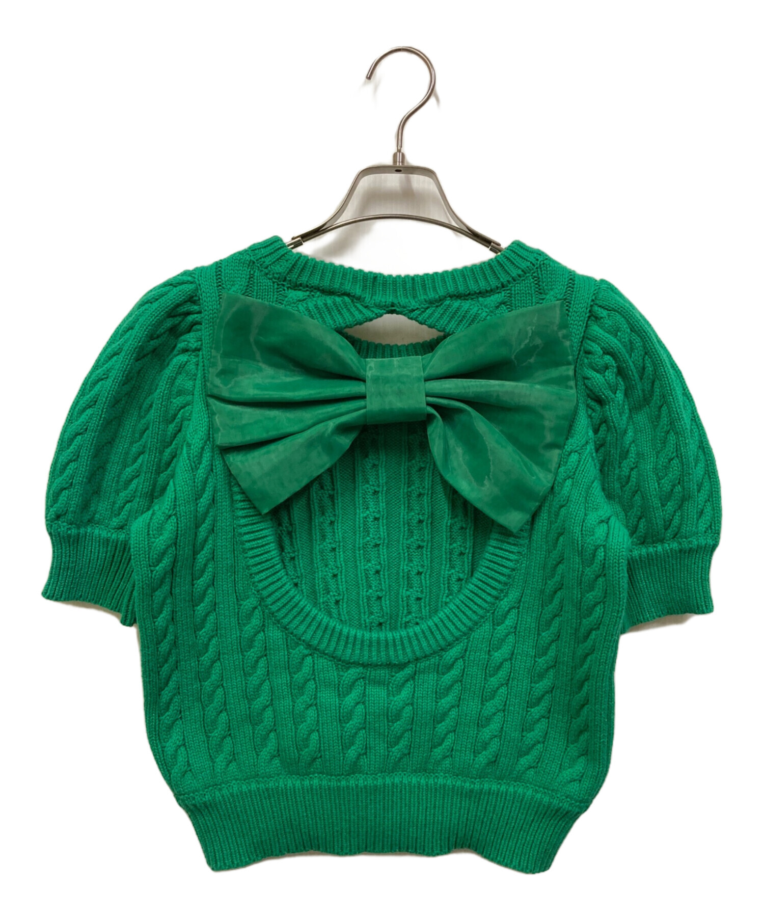 中古・古着通販】PAMEO POSE (パメオポーズ) S/S パフスリーブケーブル