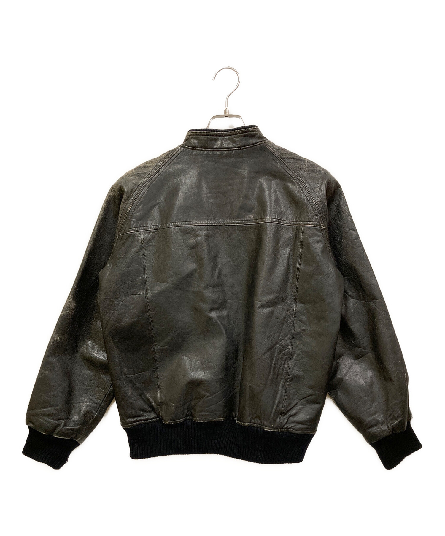 中古・古着通販】Deluxe (デラックス) カウレザーボンバージャケット