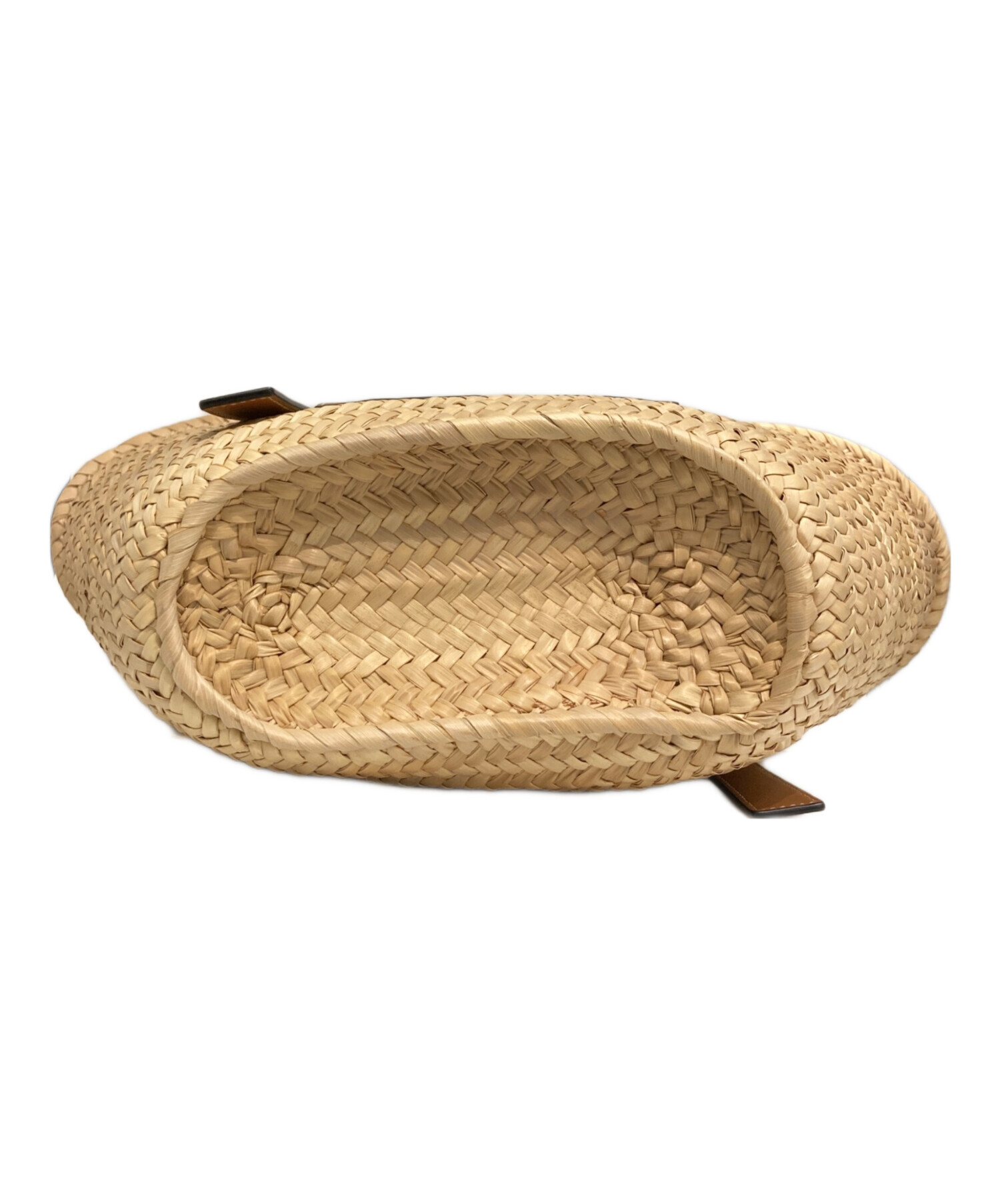 中古・古着通販】LOEWE (ロエベ) バスケットバッグ（ヤシの葉＆カーフ