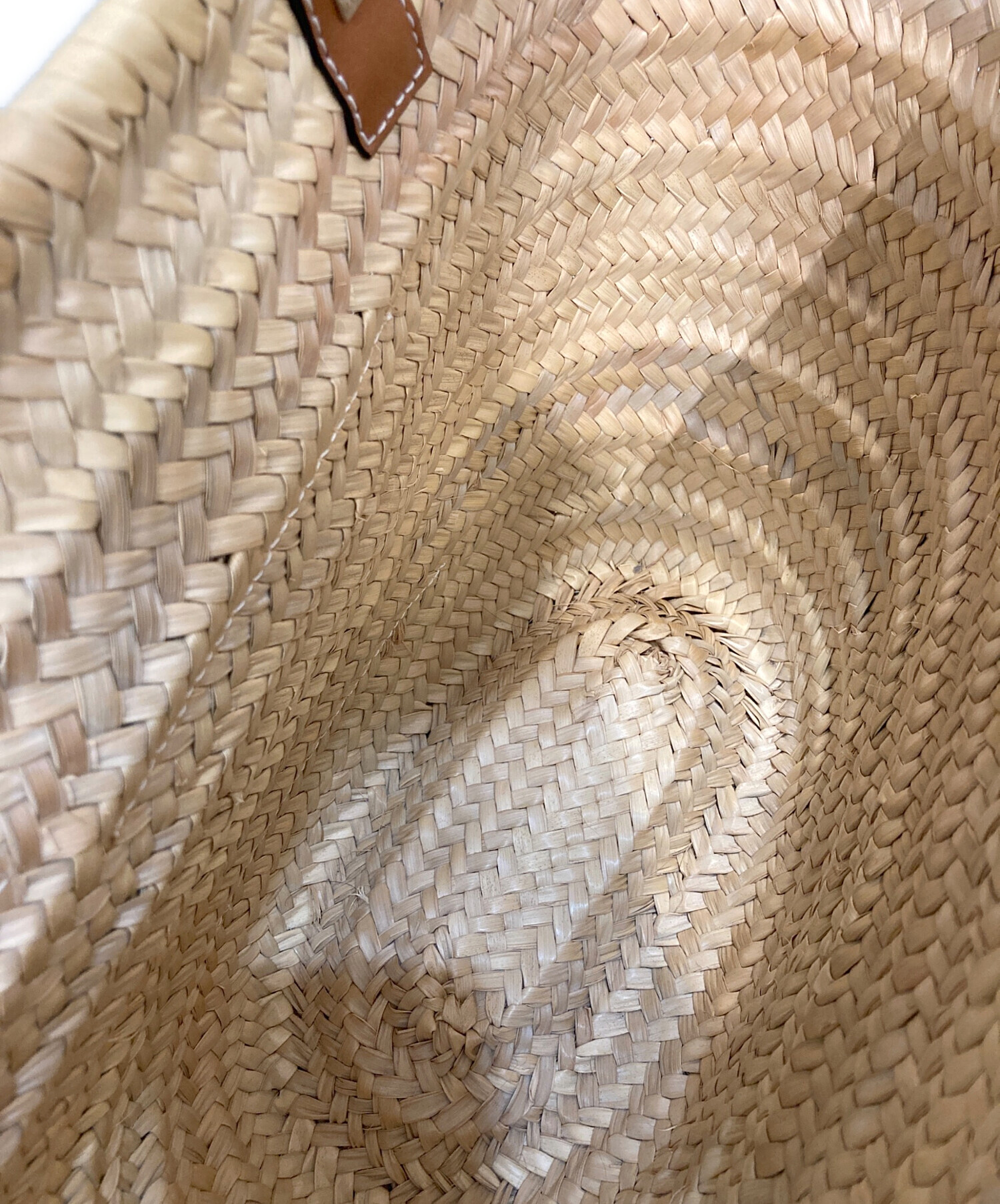 中古・古着通販】LOEWE (ロエベ) バスケットバッグ（ヤシの葉＆カーフ