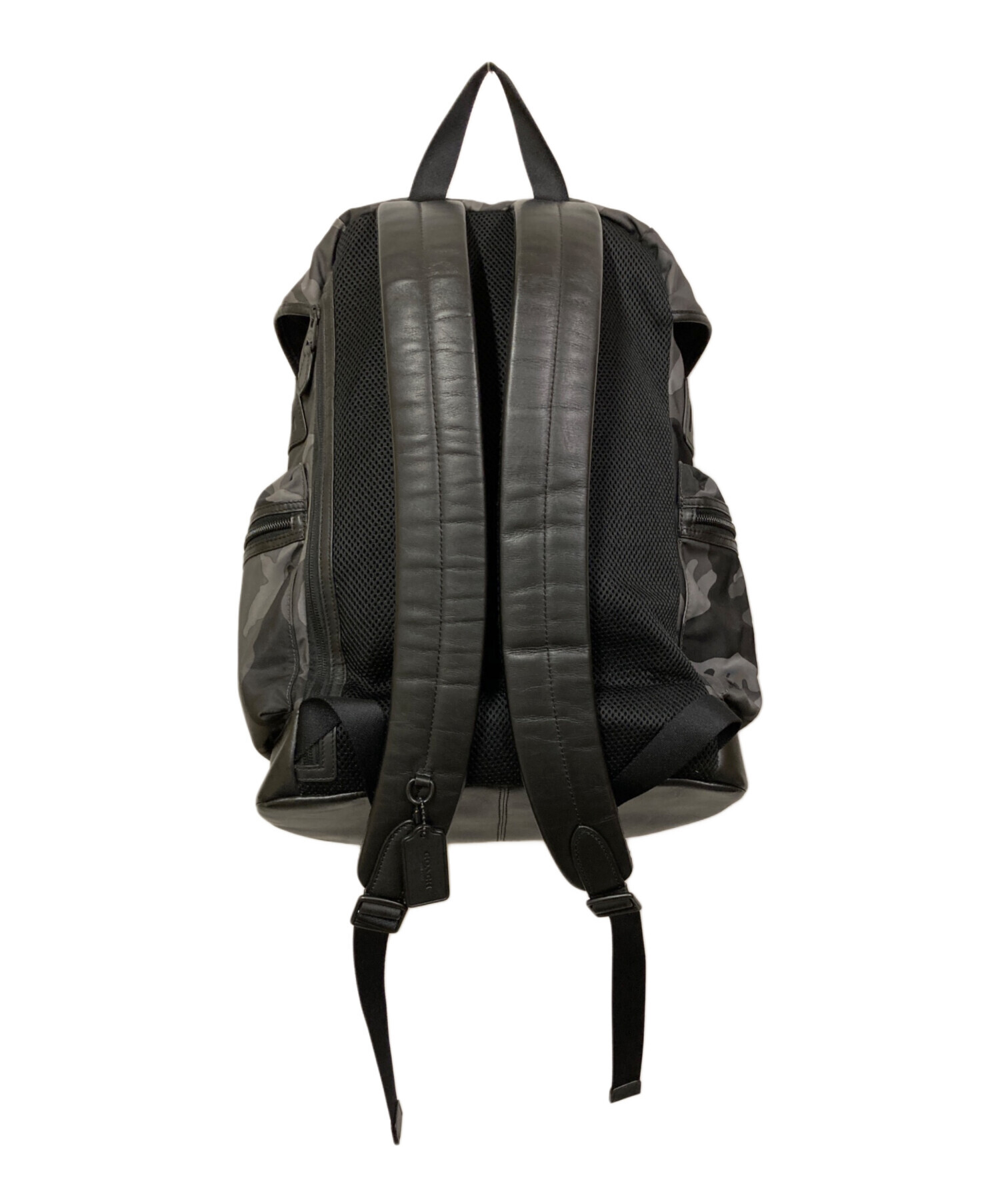 中古・古着通販】COACH (コーチ) カモフラ柄ナイロンレザーバック 