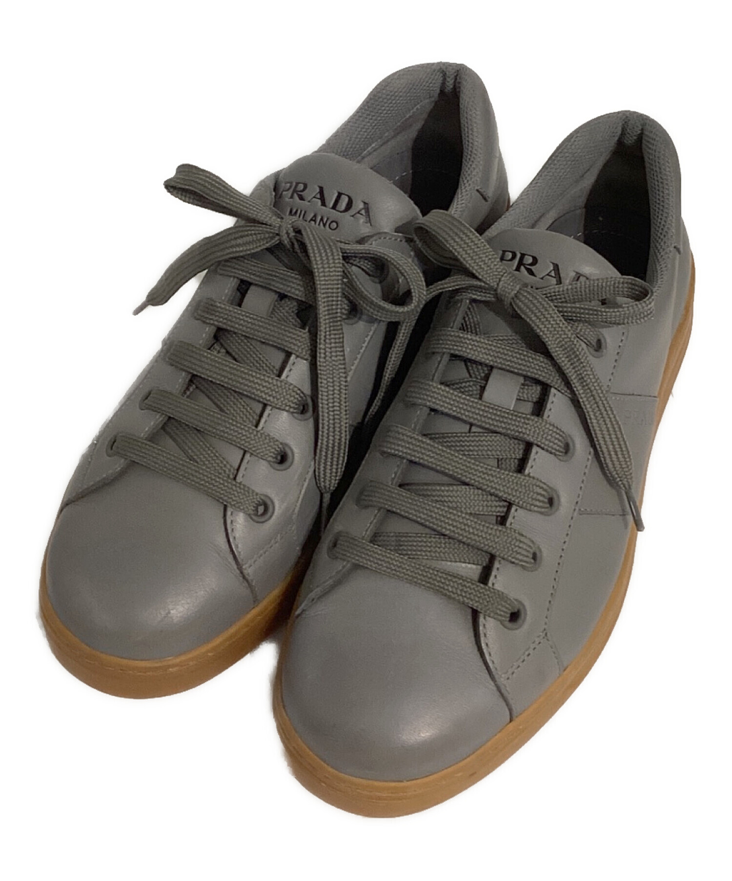 中古・古着通販】PRADA (プラダ) LOGO LOW TOP SNEAKERS/ロゴ ロウ 