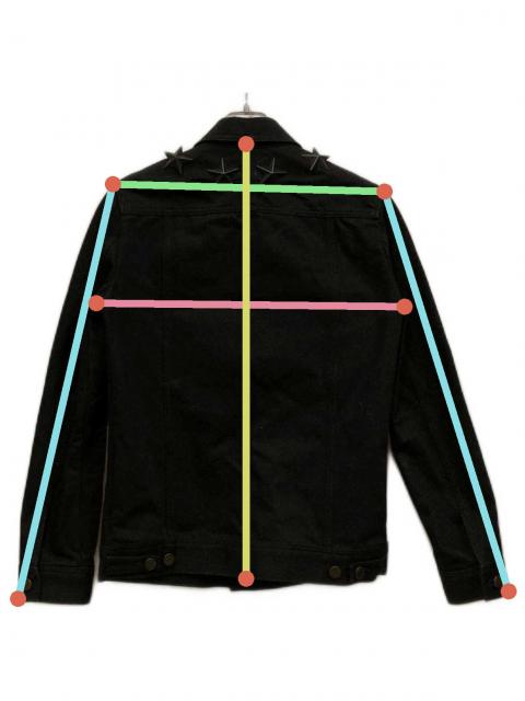 ジバンシー　スターモチーフブラックデニムジャケット　最終sale 中古・古着通販】GIVENCHY (ジバンシィ) スタースタッズデニム
