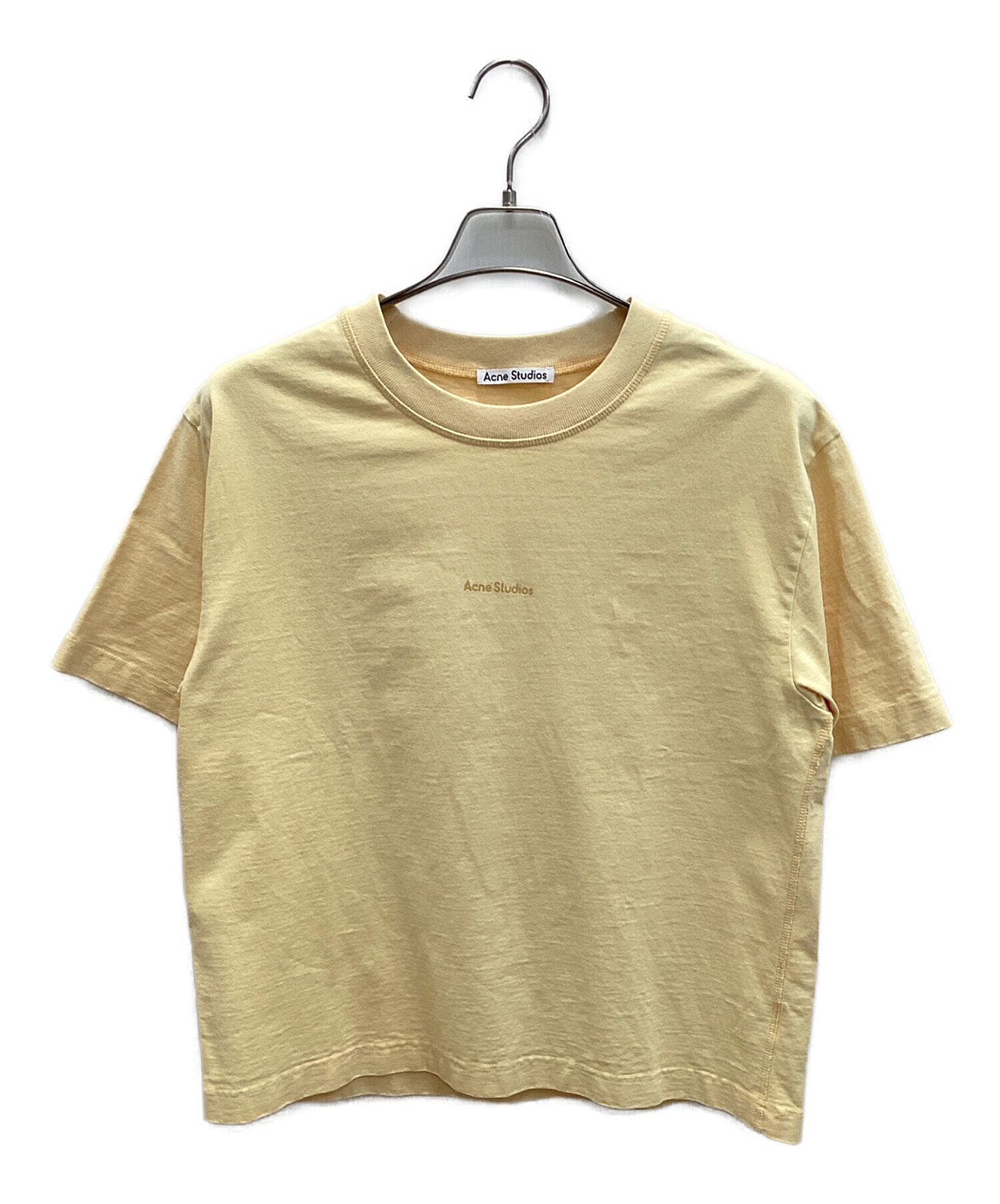 Acne Studios - 【中古】アクネストゥディオズ ACNE STUDIOS コットン 半袖ポロシャツ ベージュ【サイズXXS】【レディース】 中古・古着通販】ACNE STUDIOS (アクネ ストゥディオズ) S/SロゴT
