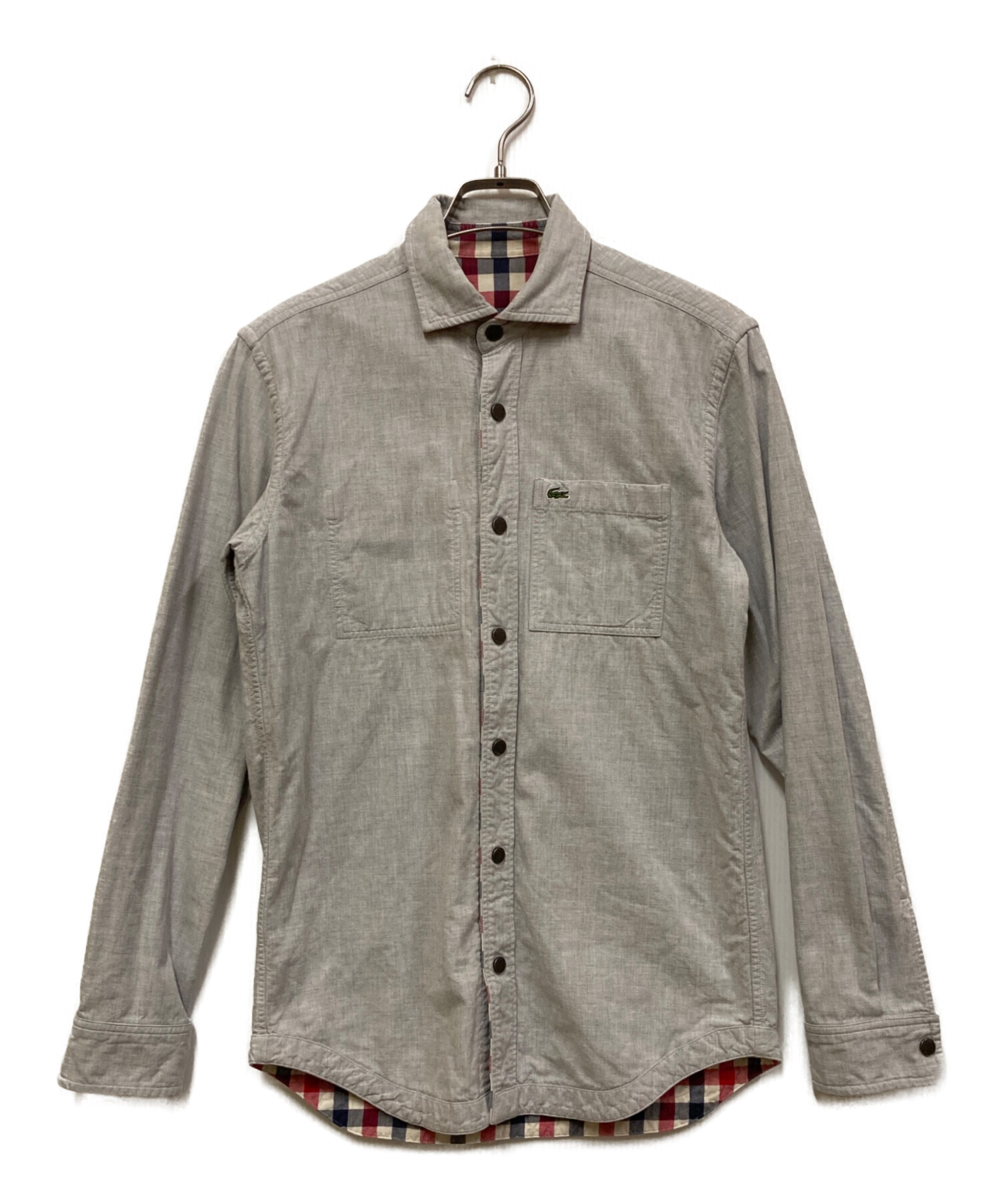中古・古着通販】LACOSTE (ラコステ) リバーシブルシャツ トリコロール 