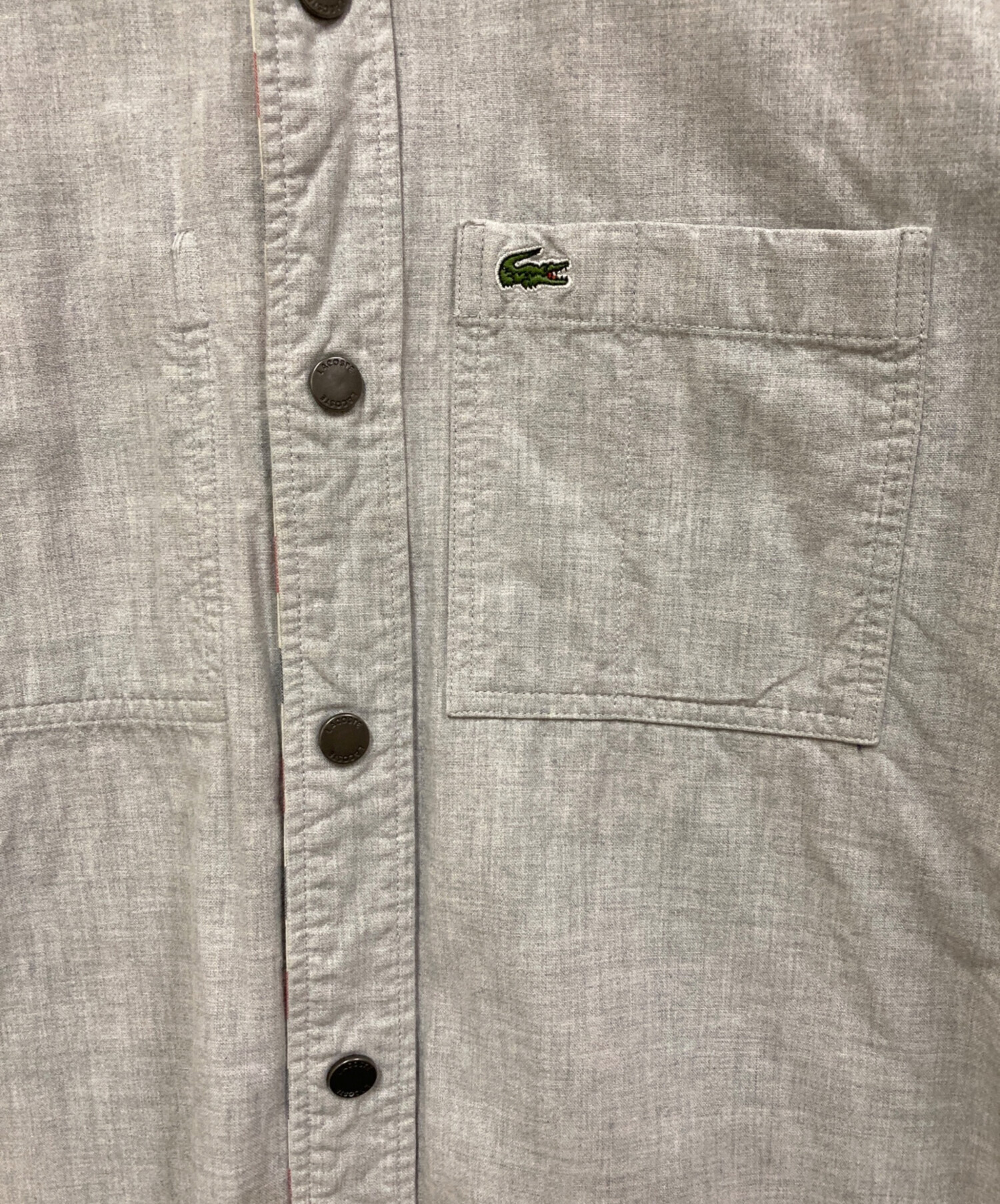 中古・古着通販】LACOSTE (ラコステ) リバーシブルシャツ トリコロール 