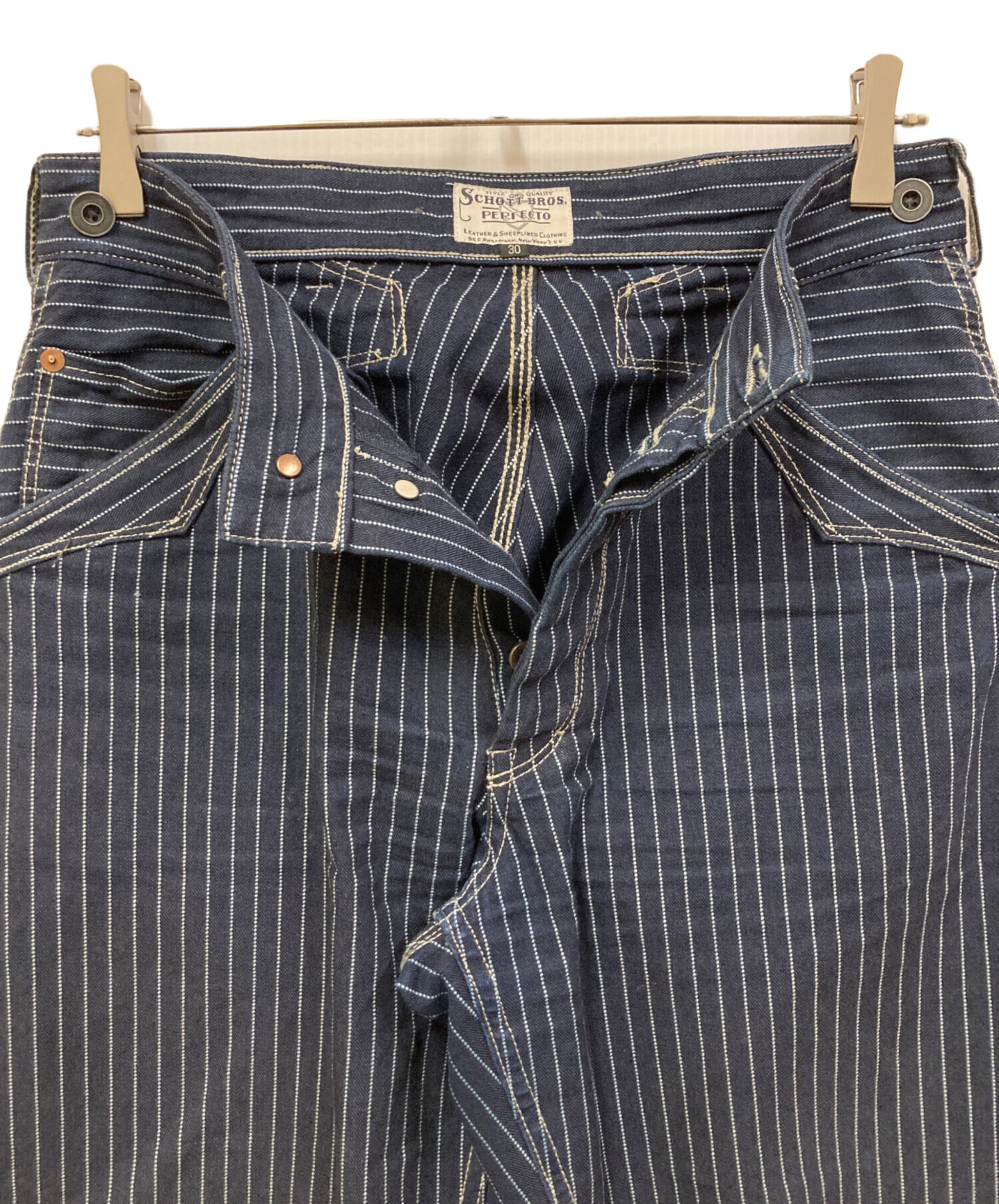 中古・古着通販】SCHOTT BROS. (ショット) OLD HICKORY DENIM PANTS