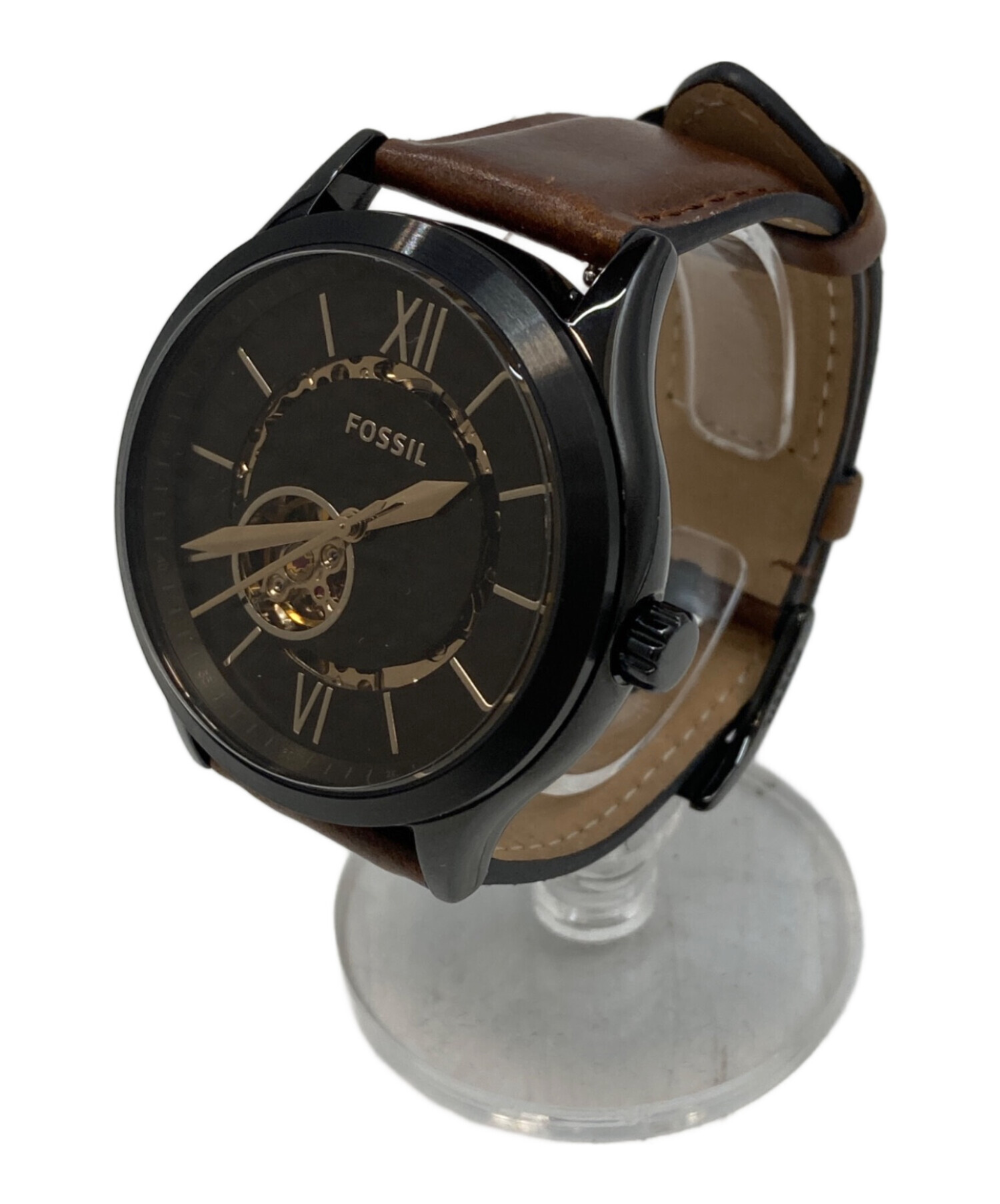 中古・古着通販】FOSSIL (フォッシル) 機械式腕時計/アナログ レザー 
