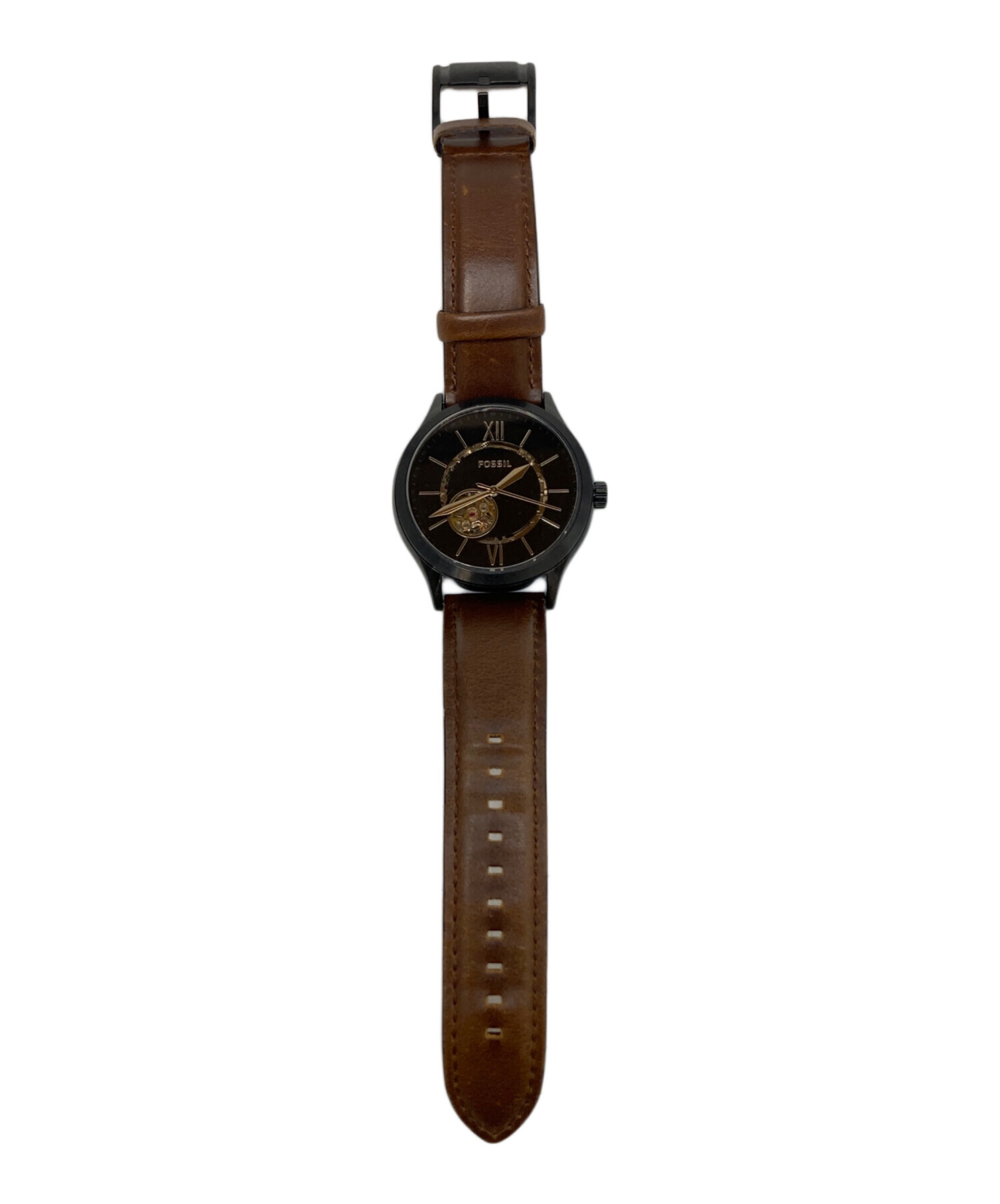 中古・古着通販】FOSSIL (フォッシル) 機械式腕時計/アナログ レザー 