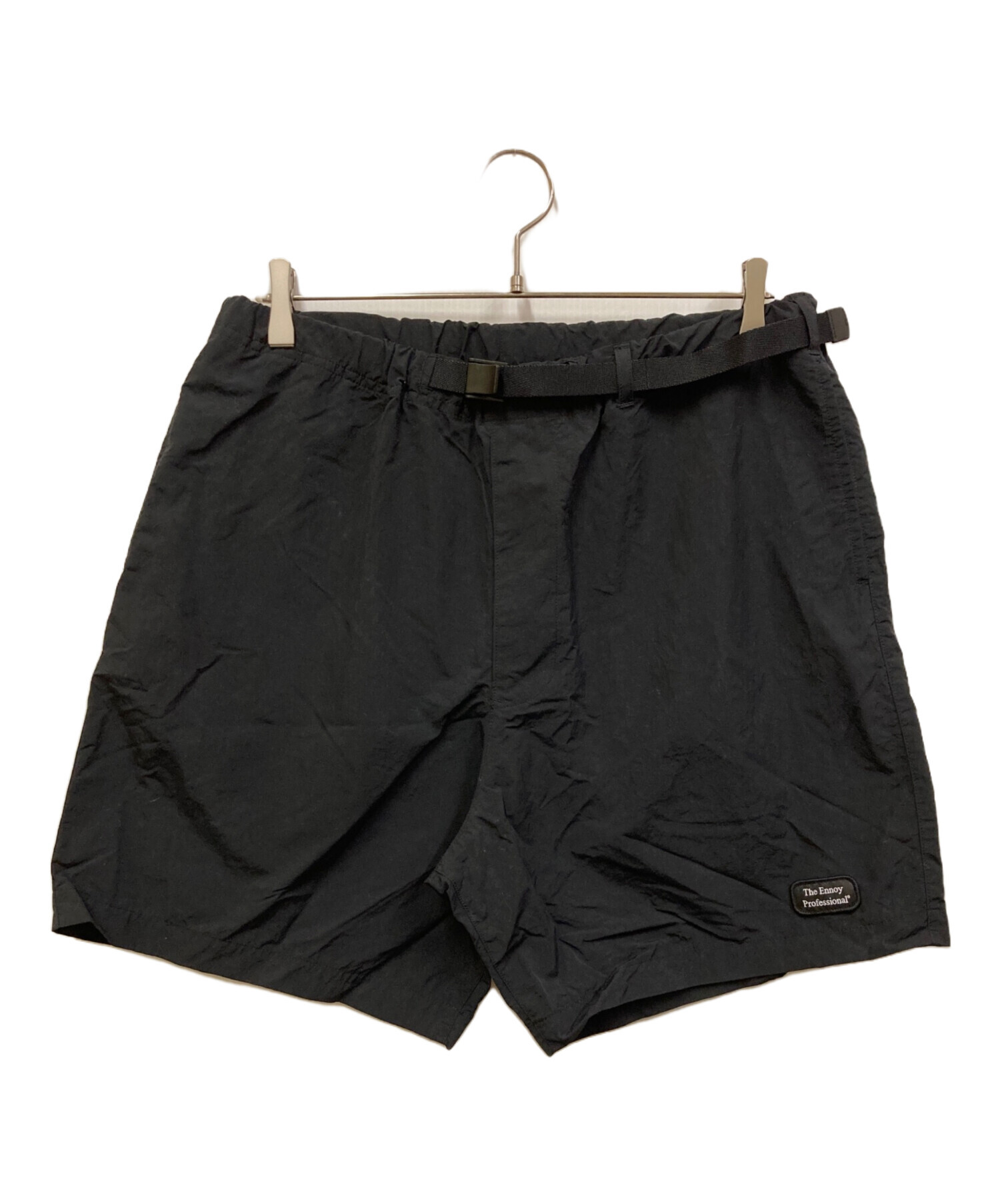 パンツ ennoy NYLON PANTS (Triple Black) L Ennoy ENNOY エンノイ 24AW PADDED PANTS ロゴ刺繍 ナイロンパンツ ブラック