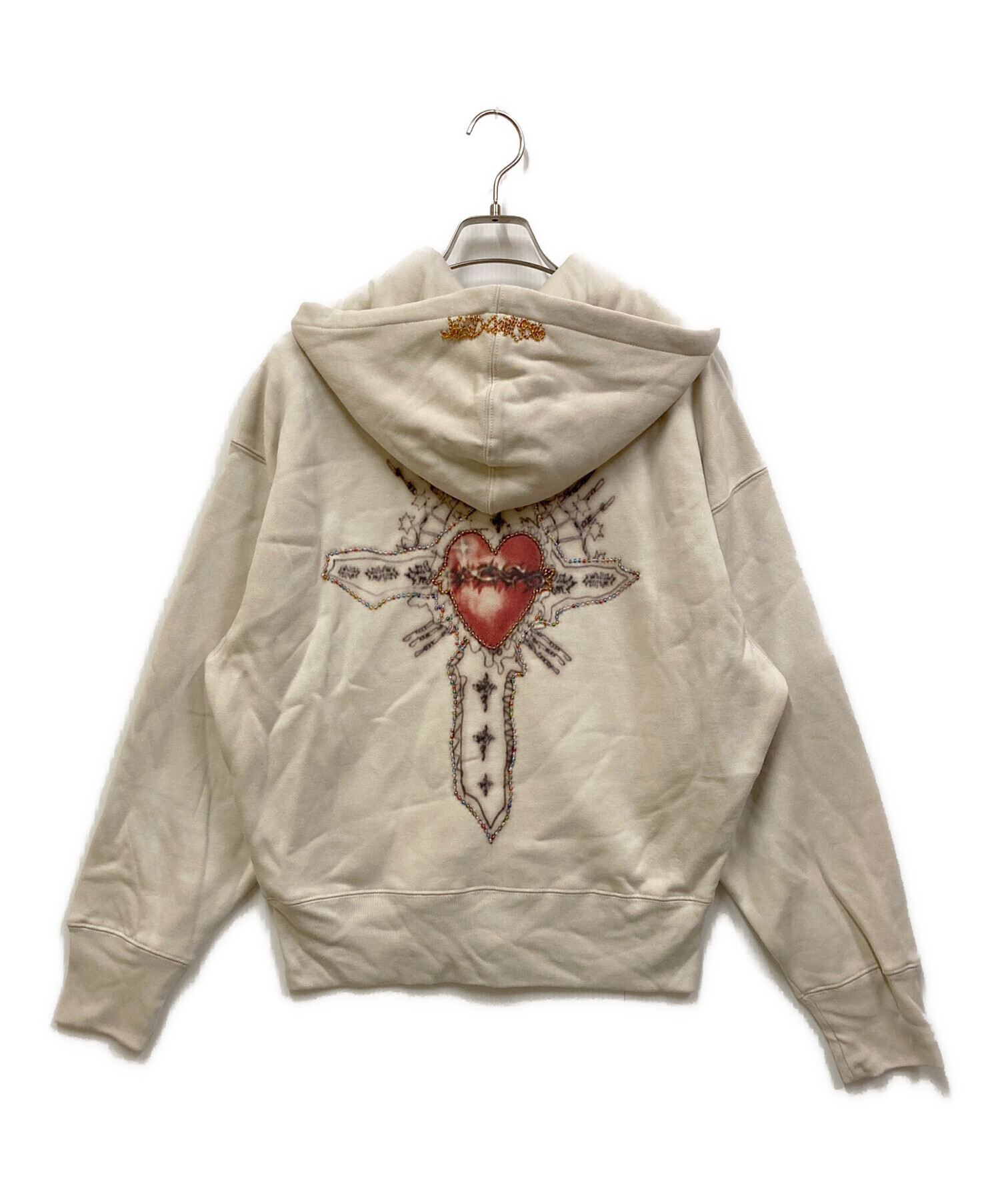 TREASURE ジップアップフーディー　IVORY Mサイズ TREASURE ジップアップフーディー IVORY Mサイズ Zip-up Hoodie